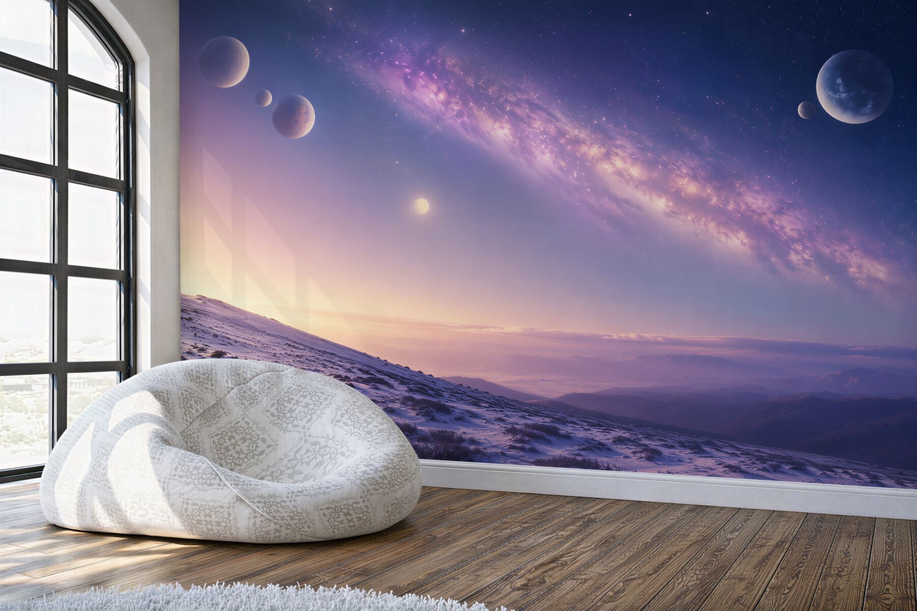 Fototapeta przestrzeń kosmiczna z planetami?v23