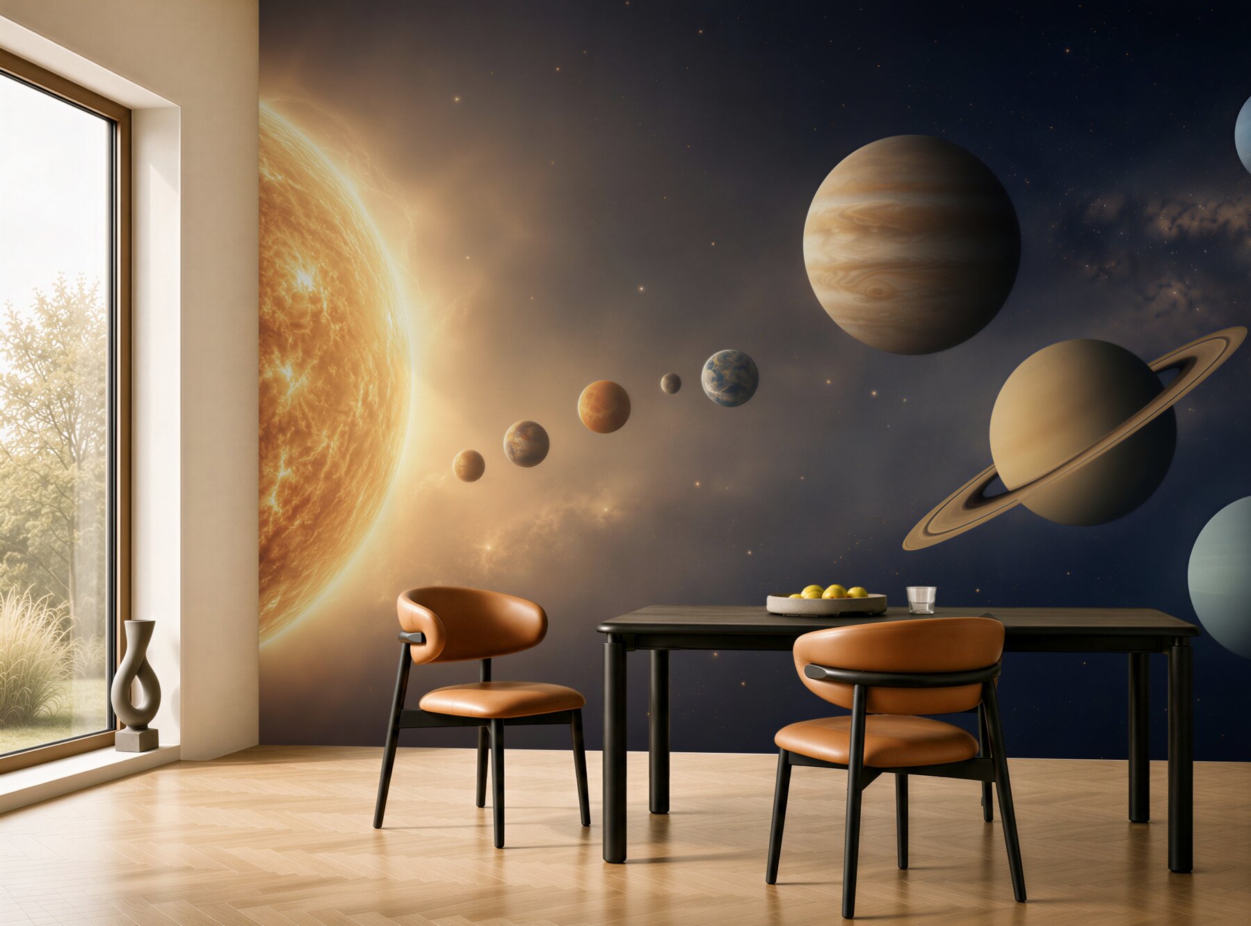 Fototapeta związek między planetami a Słońcem?v23