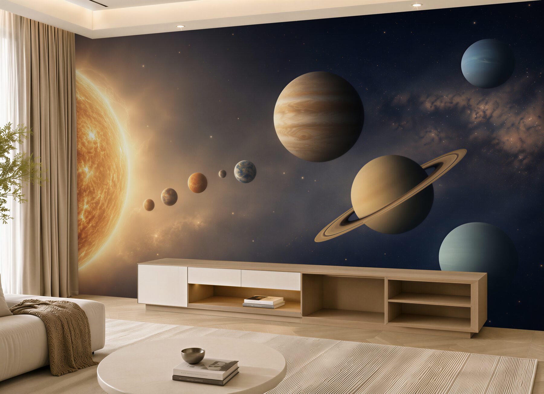 Fototapeta związek między planetami a Słońcem?v23