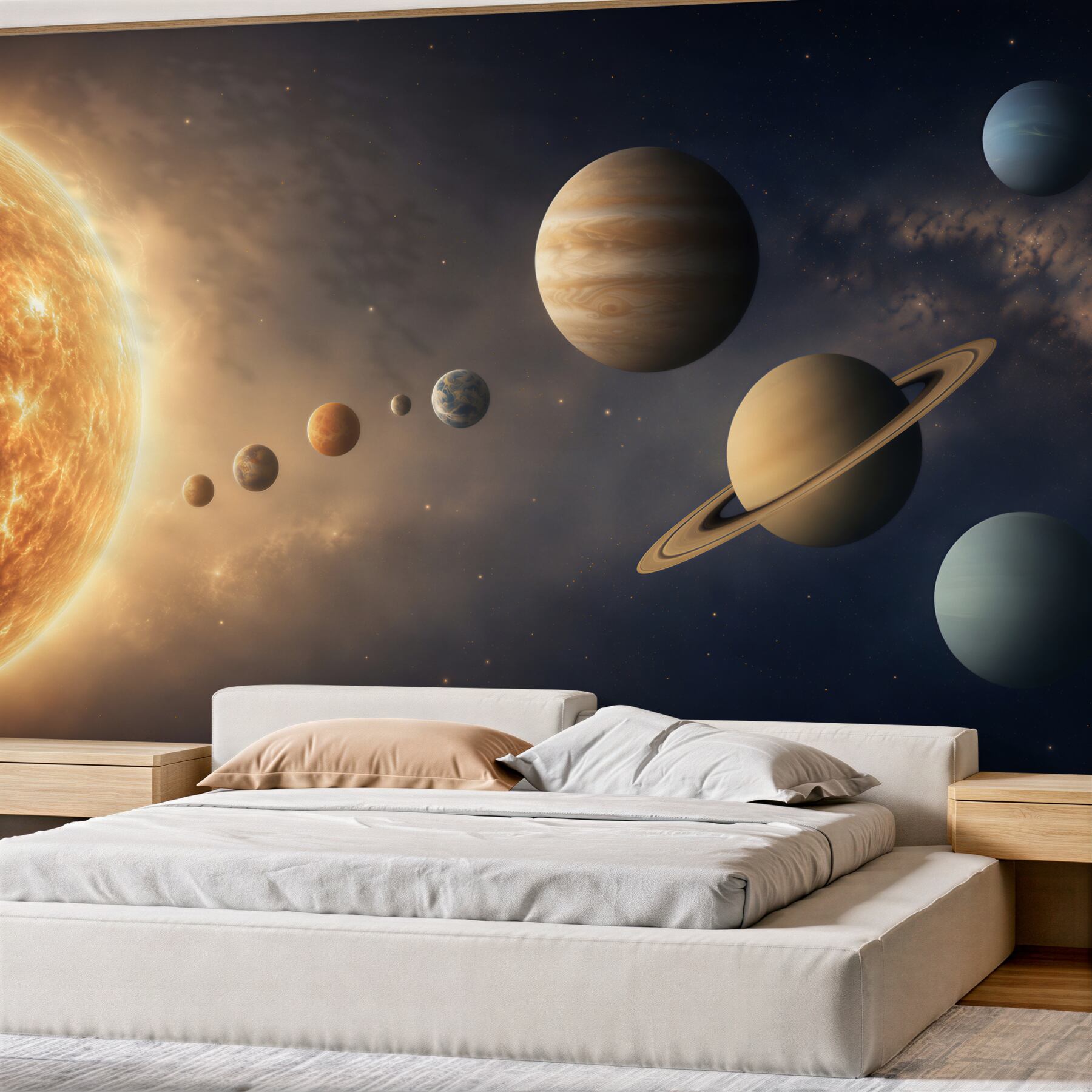 Fototapeta związek między planetami a Słońcem?v23