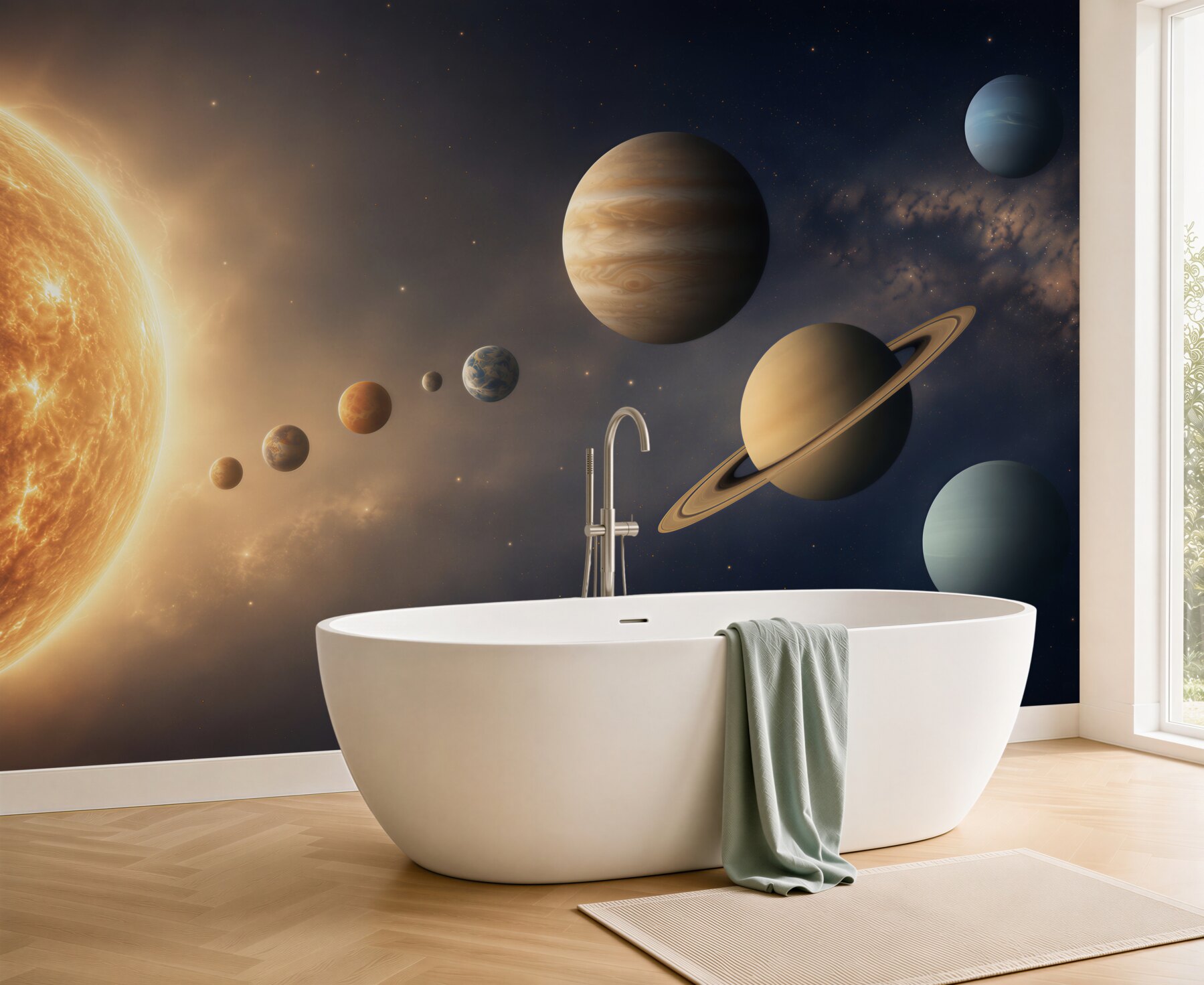 Fototapeta związek między planetami a Słońcem?v23