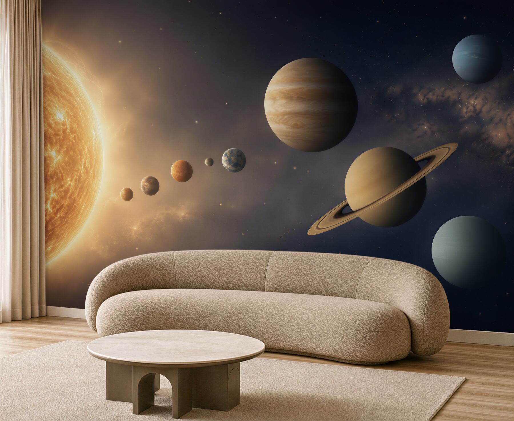 Fototapeta związek między planetami a Słońcem?v23
