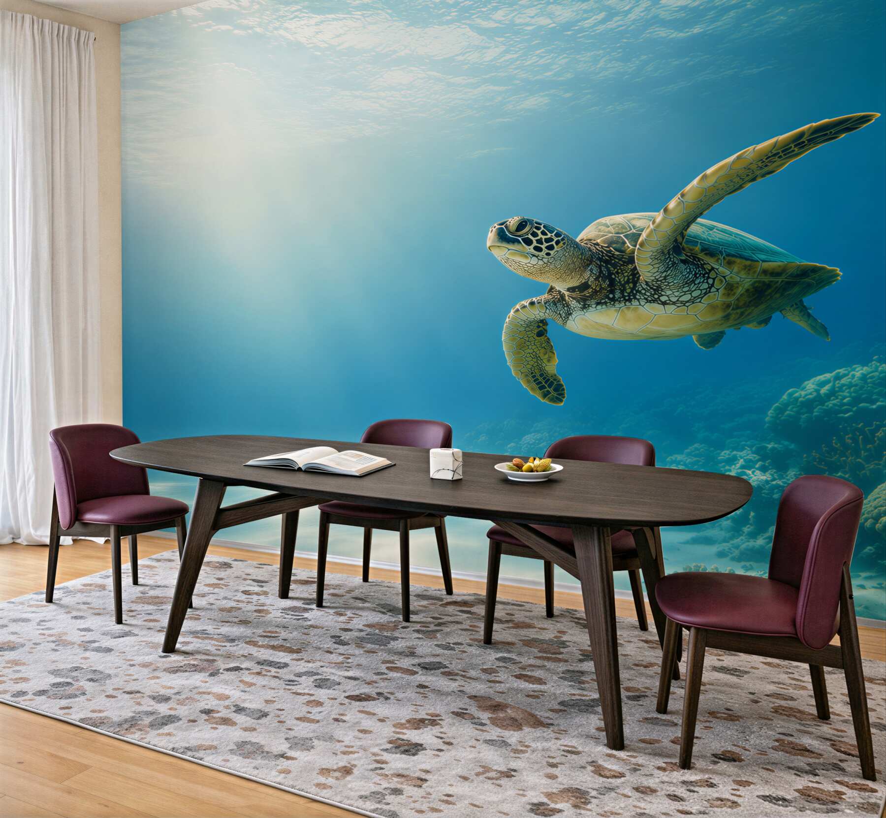 Fototapeta zielony żółw w oceanie?v23