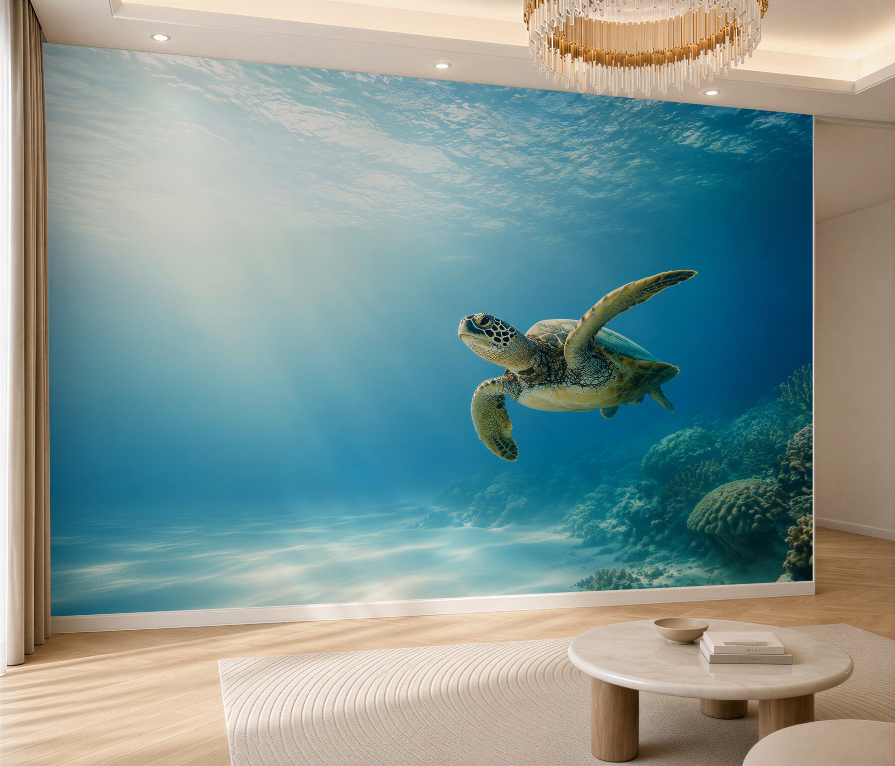 Fototapeta zielony żółw w oceanie?v23
