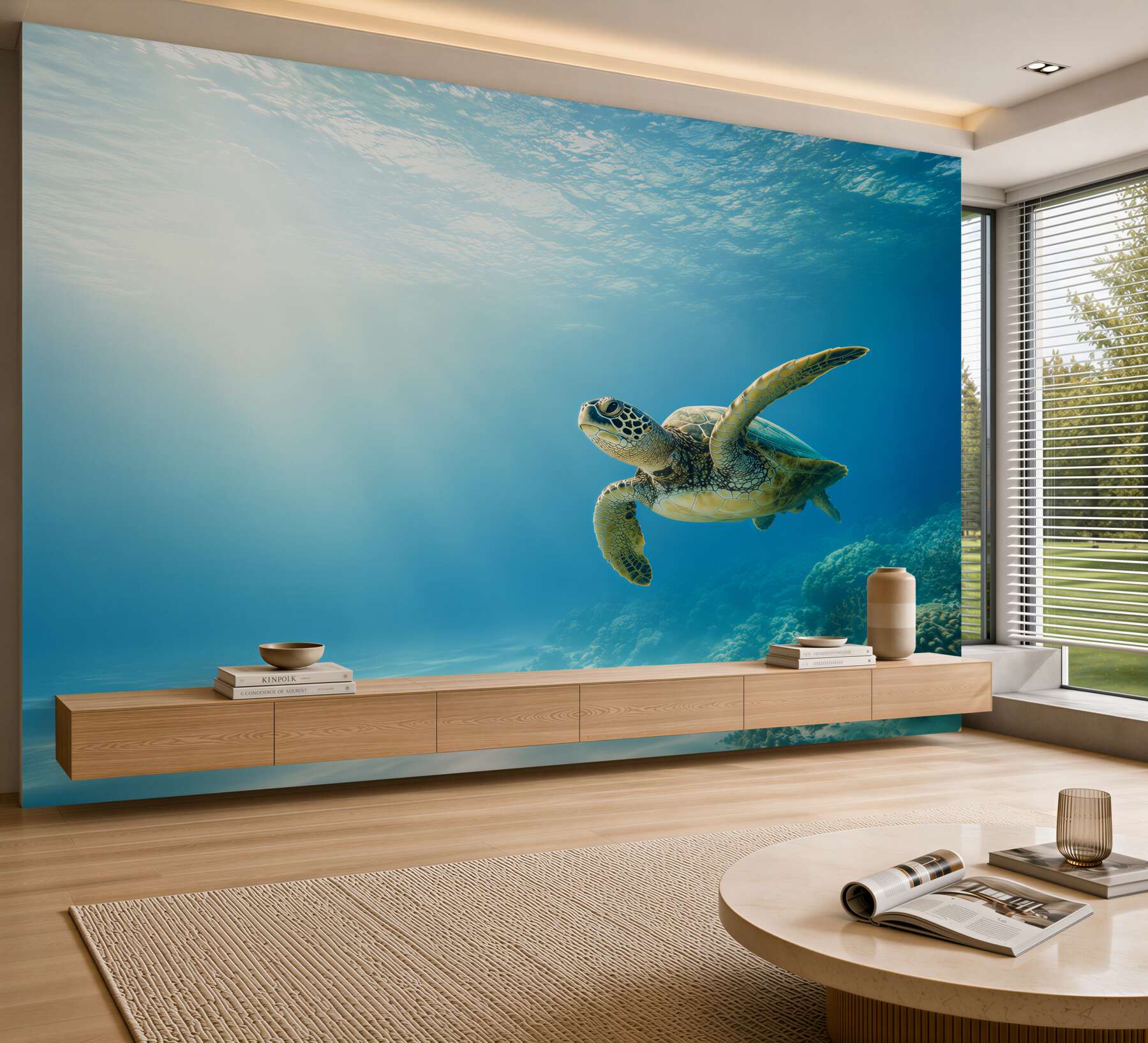 Fototapeta zielony żółw w oceanie?v23