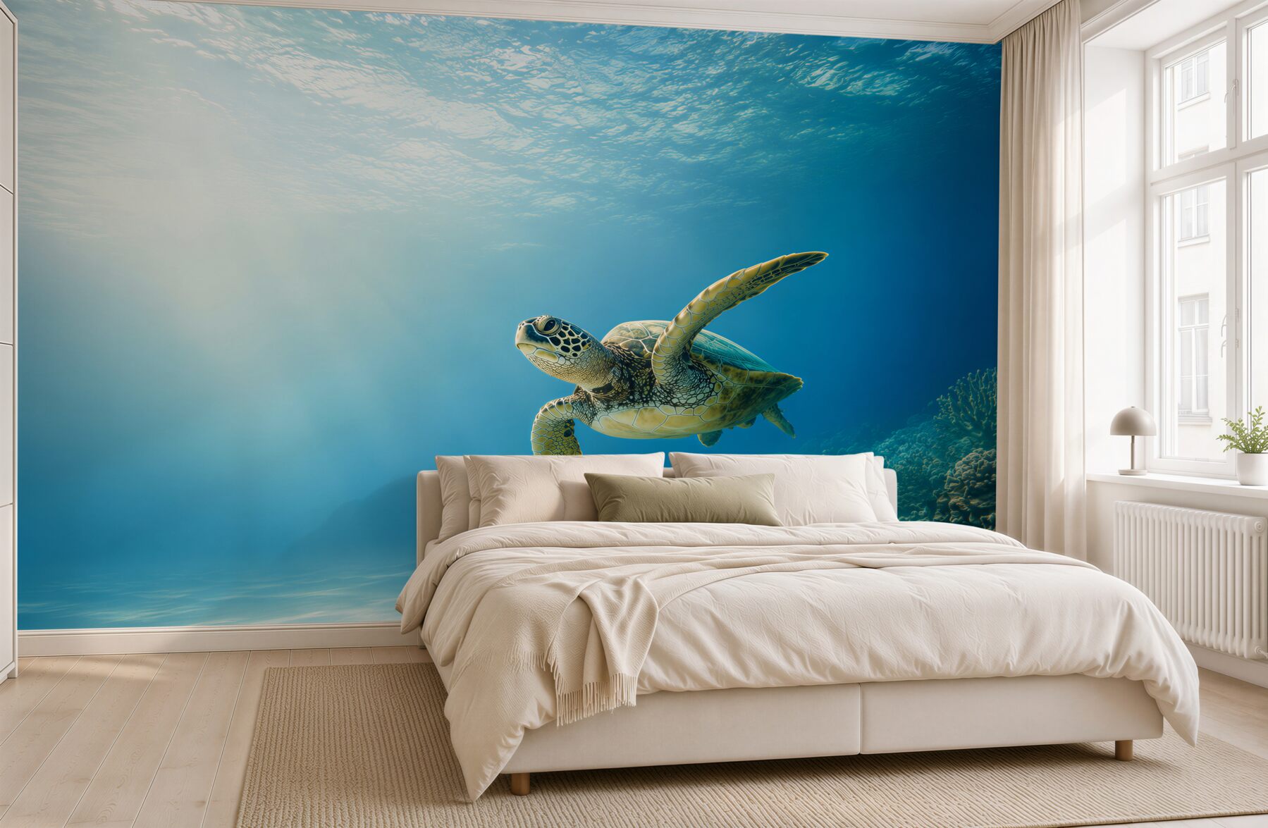 Fototapeta zielony żółw w oceanie?v23