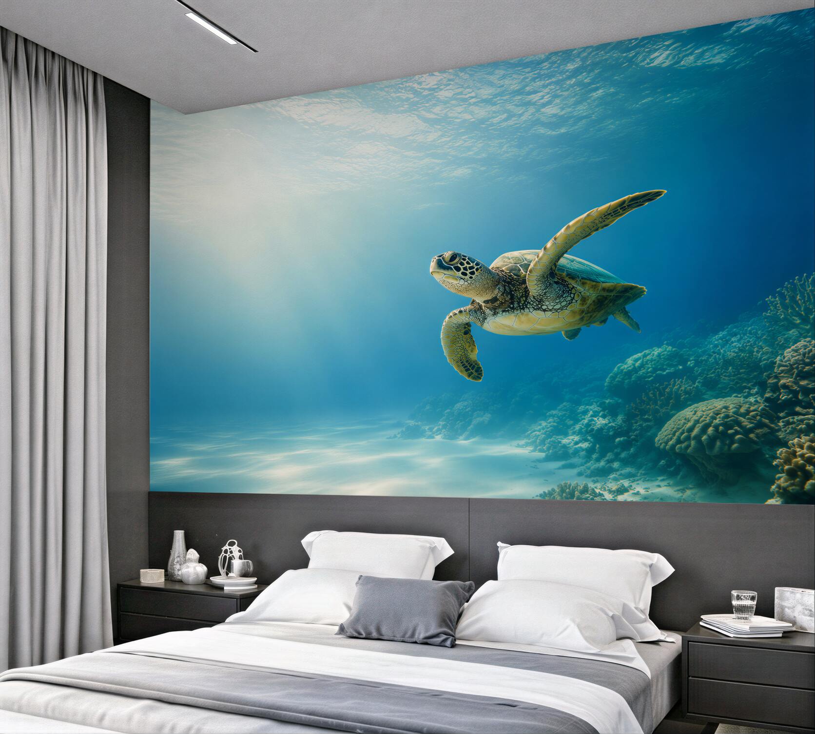Fototapeta zielony żółw w oceanie?v23