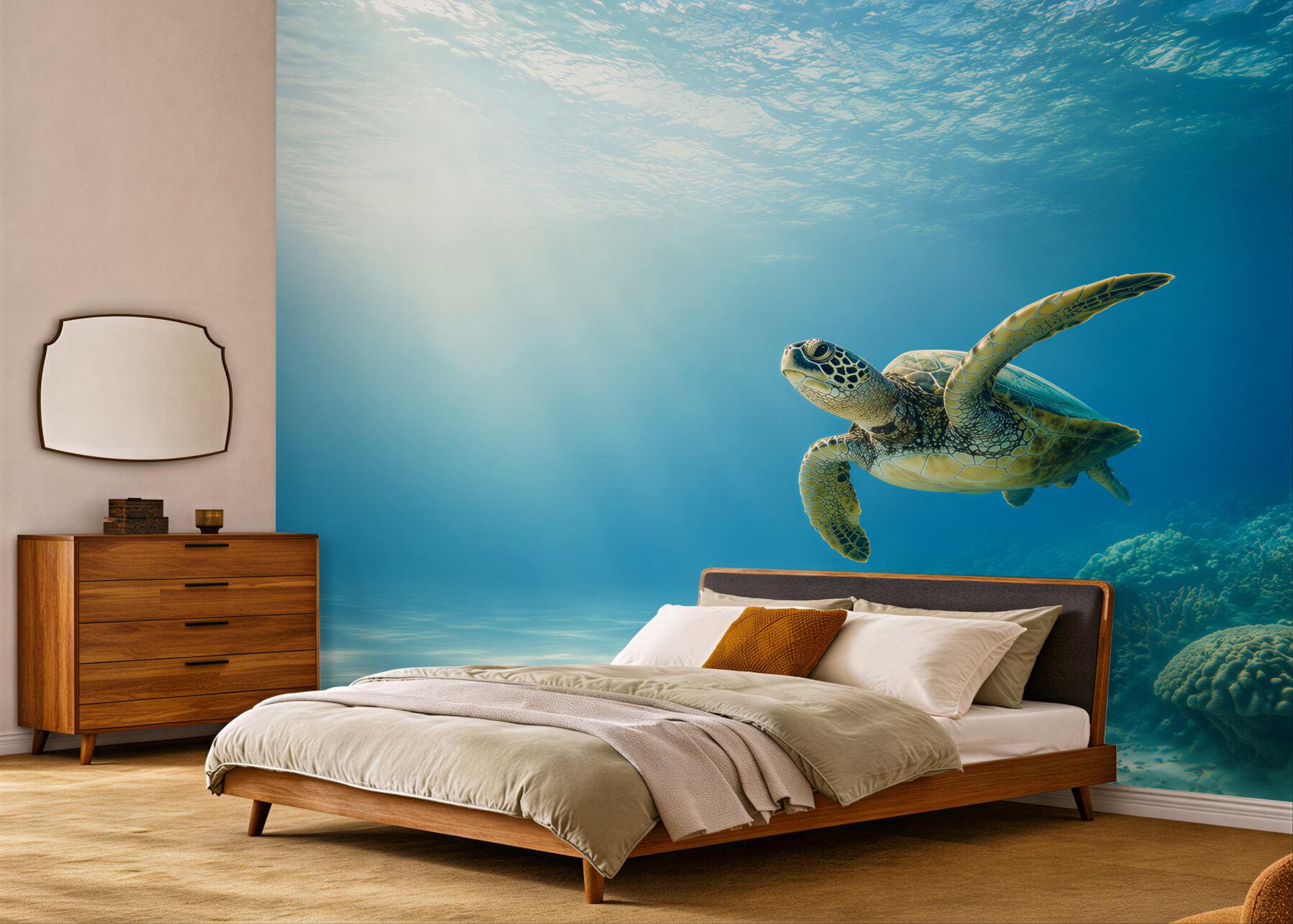 Fototapeta zielony żółw w oceanie?v23