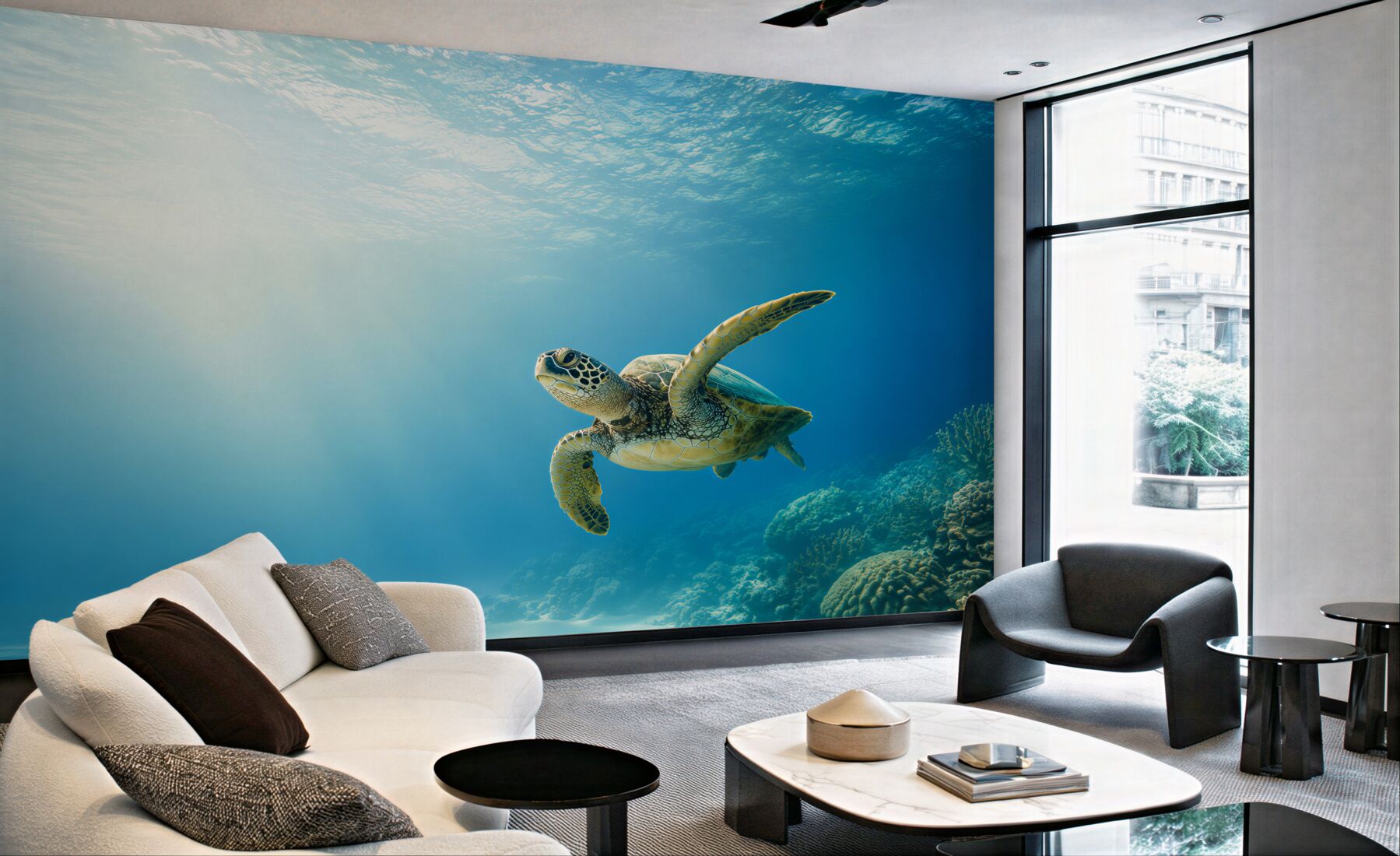 Fototapeta zielony żółw w oceanie?v23