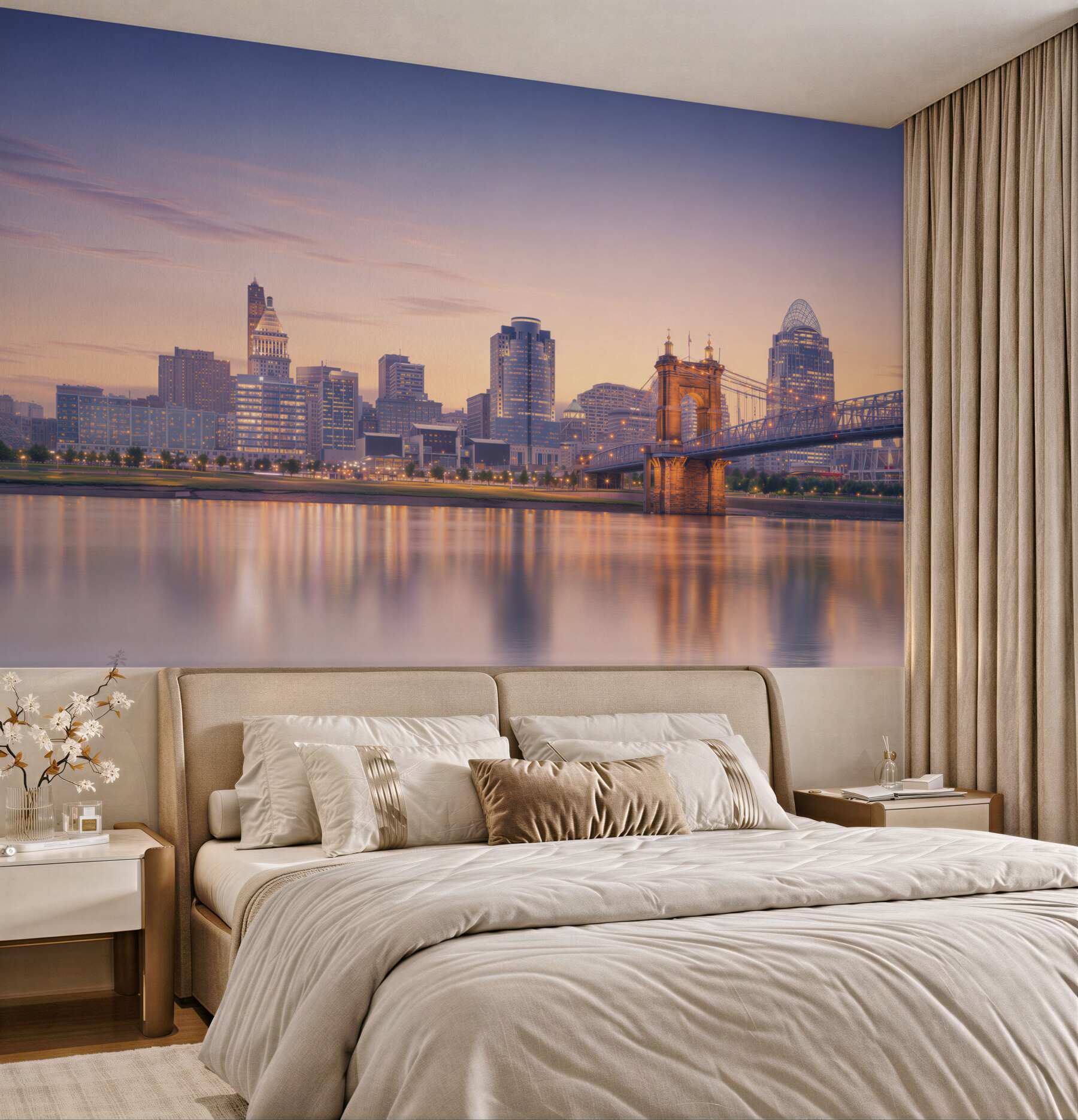 Fototapeta nocne miasto Cincinnati?v23
