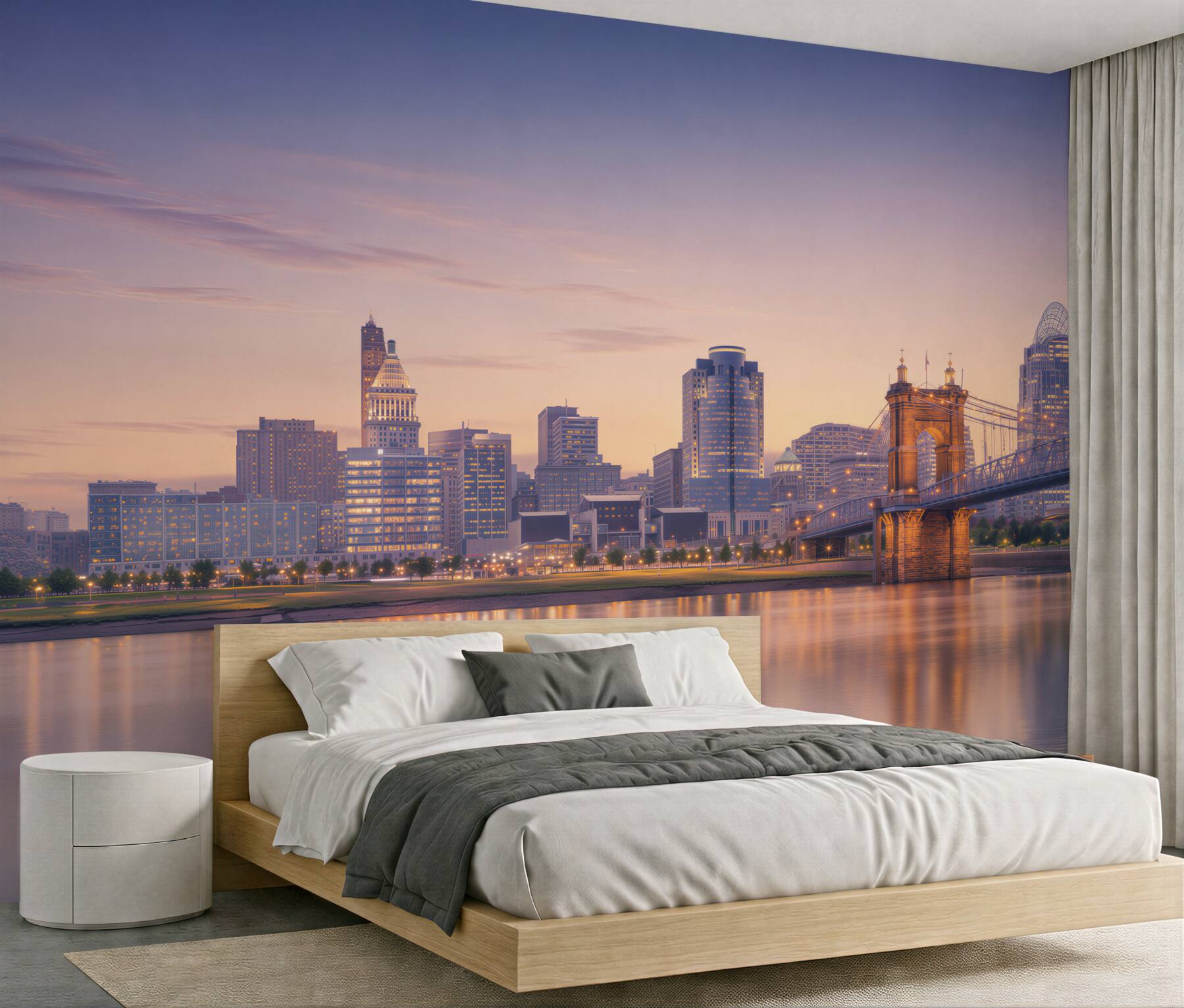 Fototapeta nocne miasto Cincinnati?v23