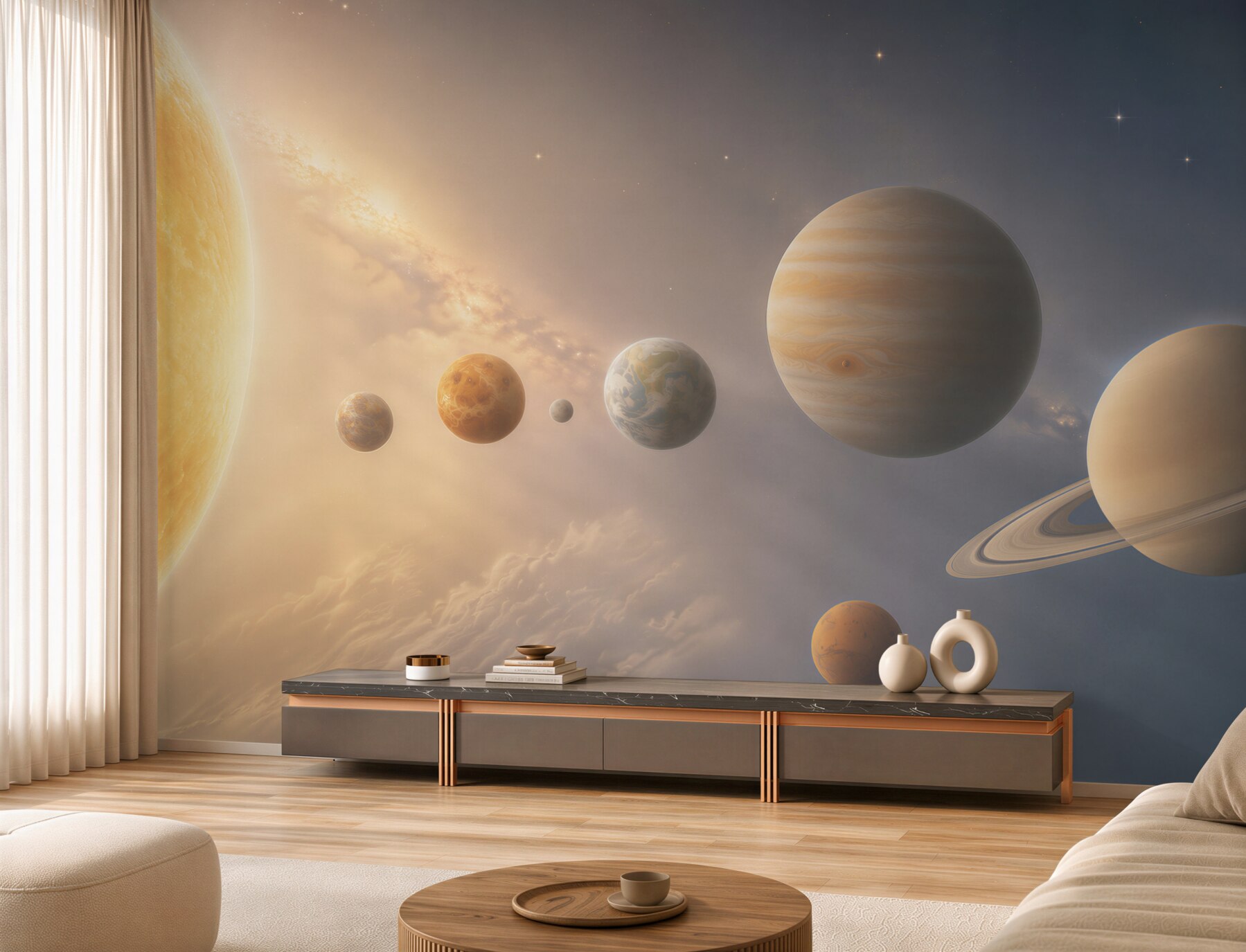Fototapeta parada planet wokół słońca?v23
