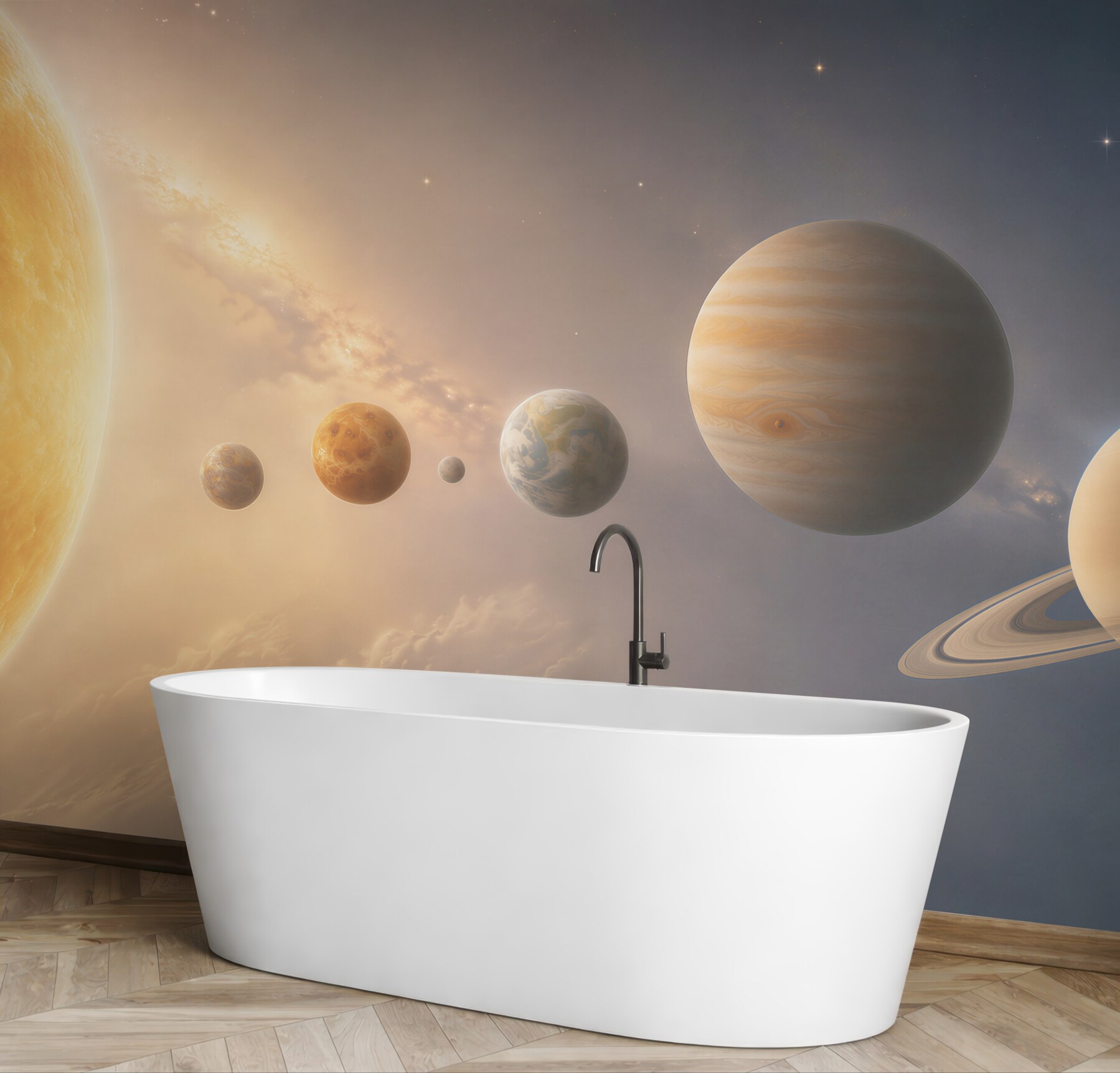 Fototapeta parada planet wokół słońca?v23