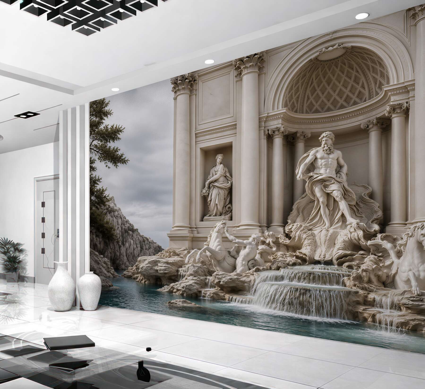 Fototapeta rzeźby przy Fontannie di Trevi?v23