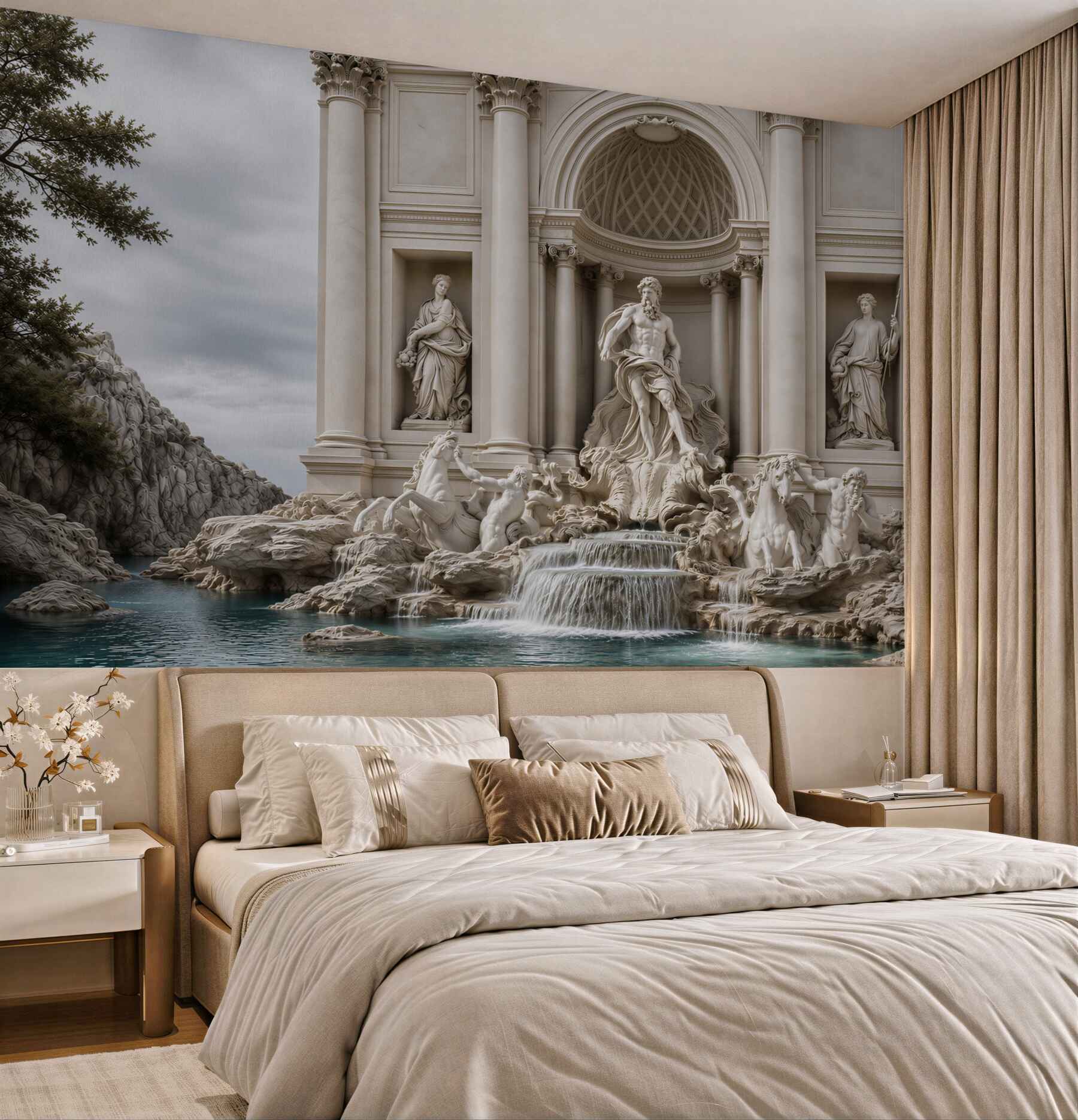 Fototapeta rzeźby przy Fontannie di Trevi?v23