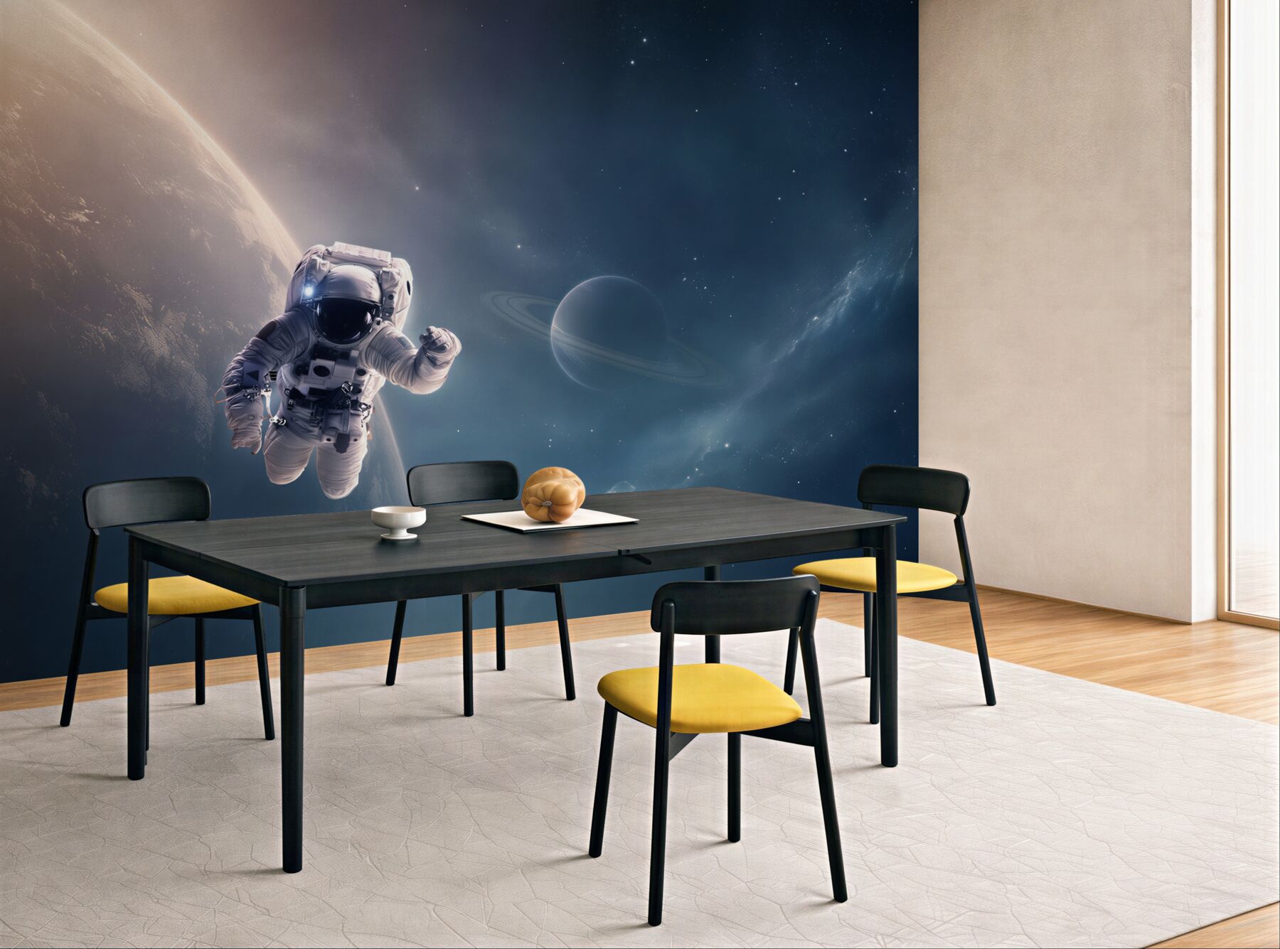 Fototapeta astronauta na tle Jowisza?v23