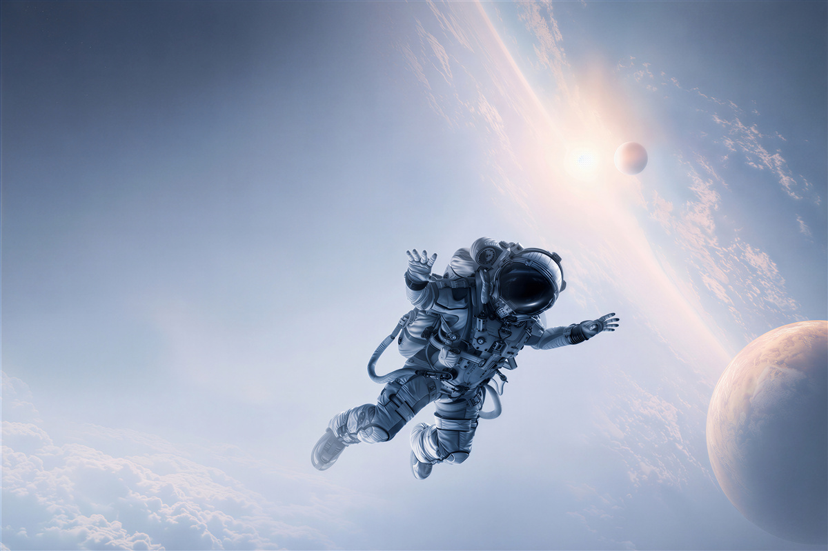 Fototapeta astronauta w kosmosie