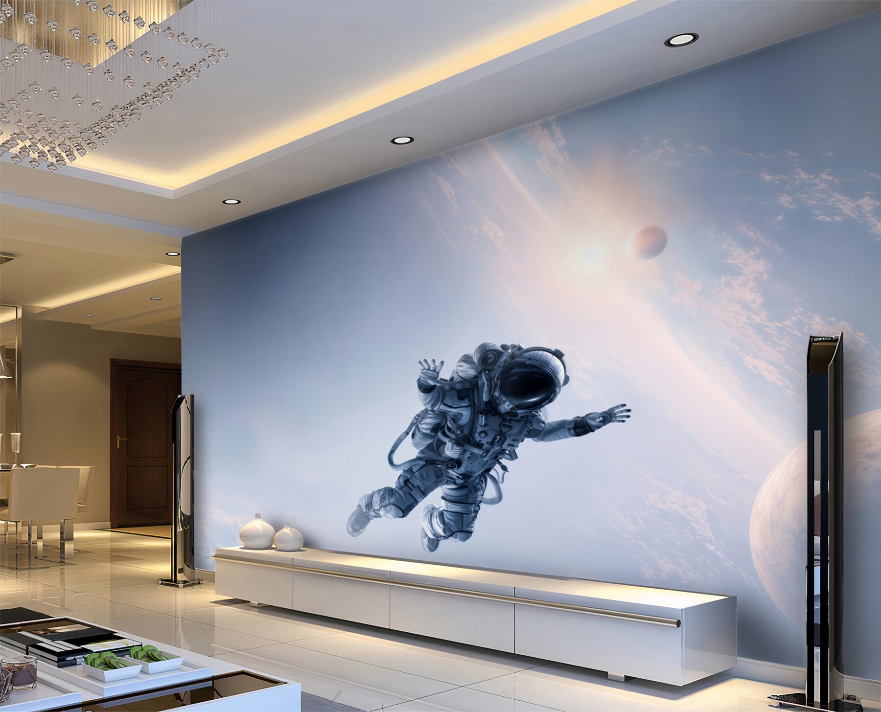 Fototapeta astronauta w kosmosie?v23