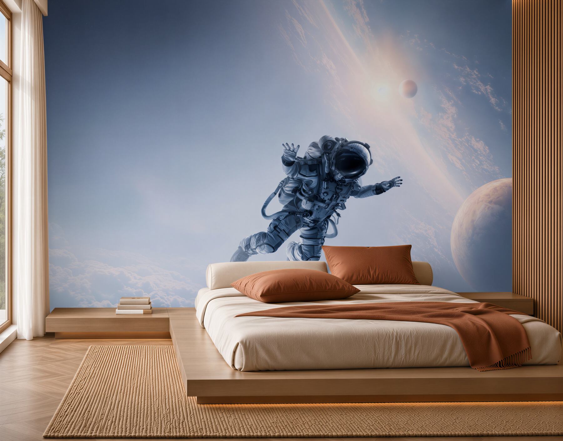 Fototapeta astronauta w kosmosie?v23