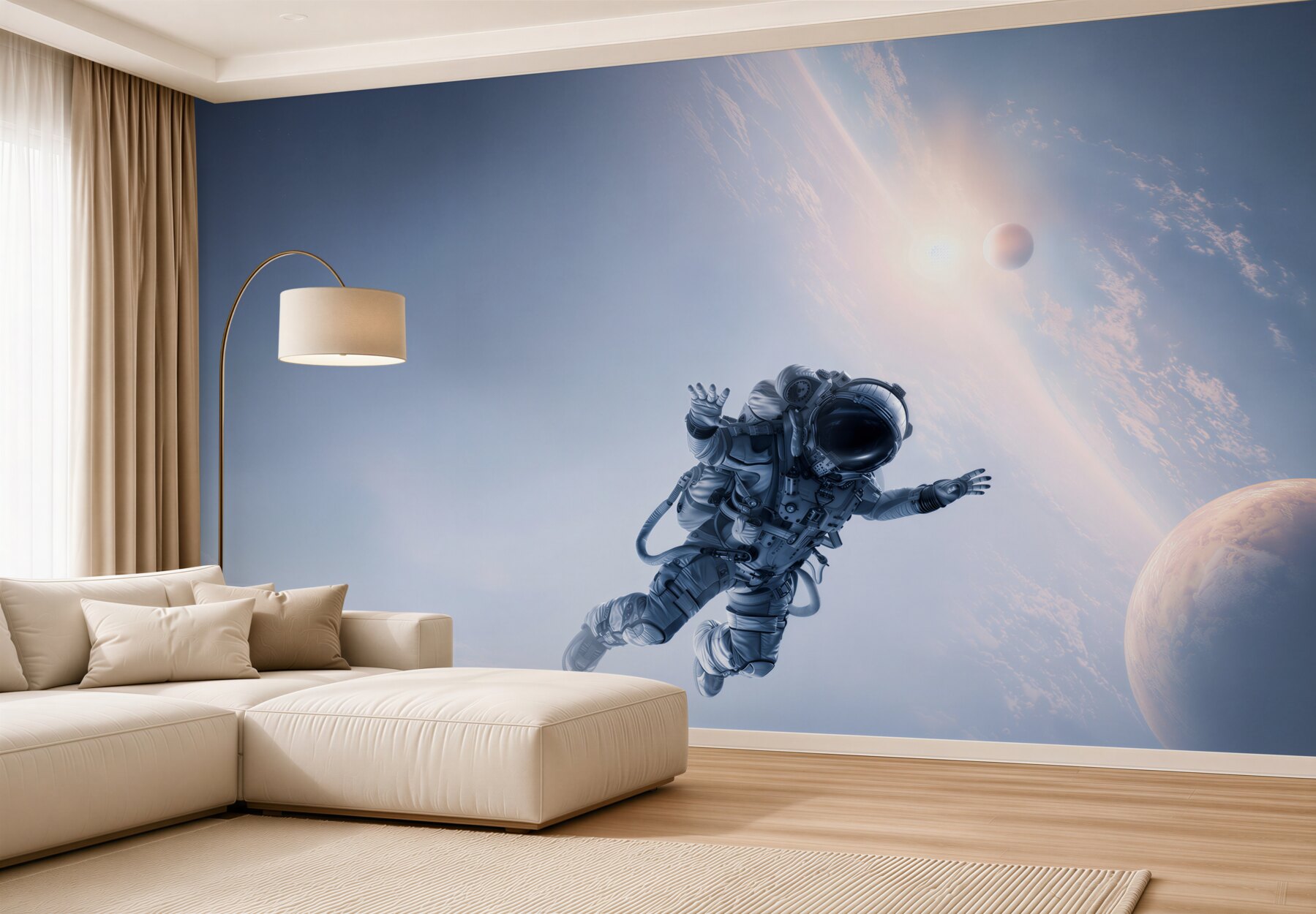 Fototapeta astronauta w kosmosie?v23