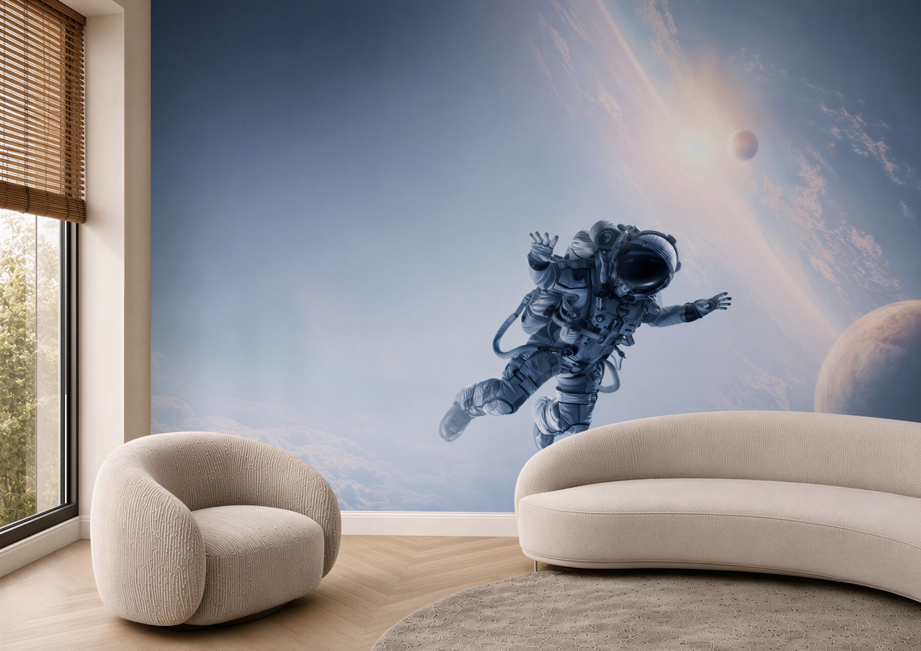 Fototapeta astronauta w kosmosie?v23