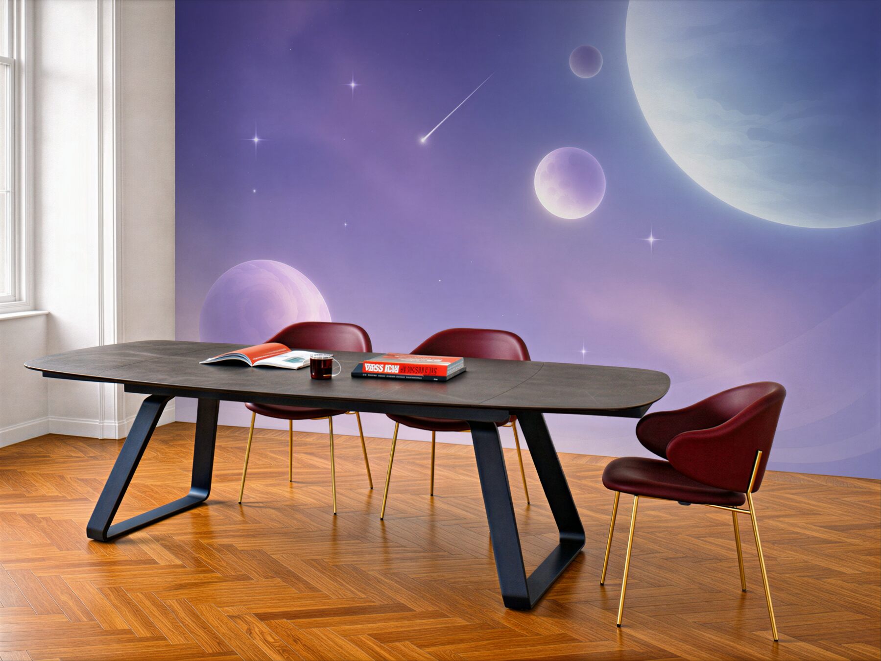 Fototapeta planety i gwiazdy w kosmosie?v23