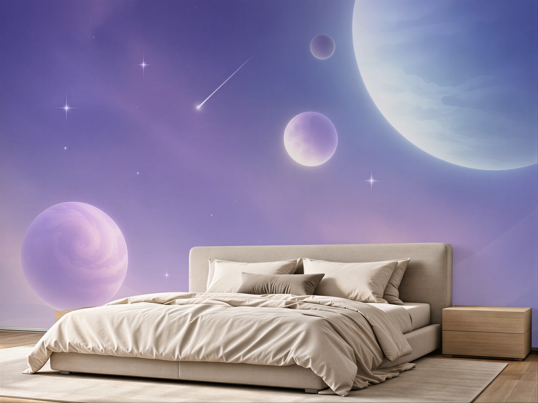Fototapeta planety i gwiazdy w kosmosie?v23