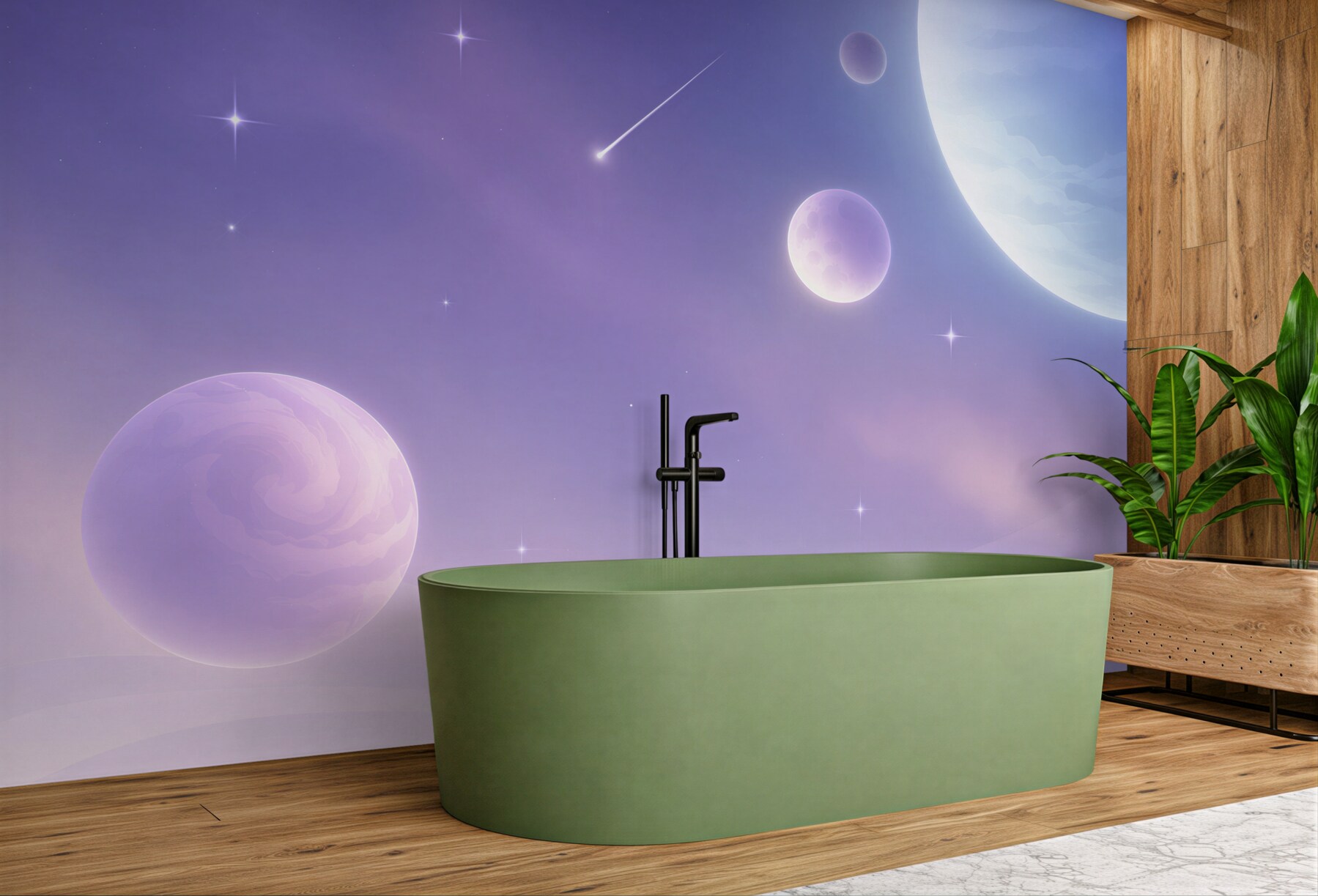 Fototapeta planety i gwiazdy w kosmosie?v23