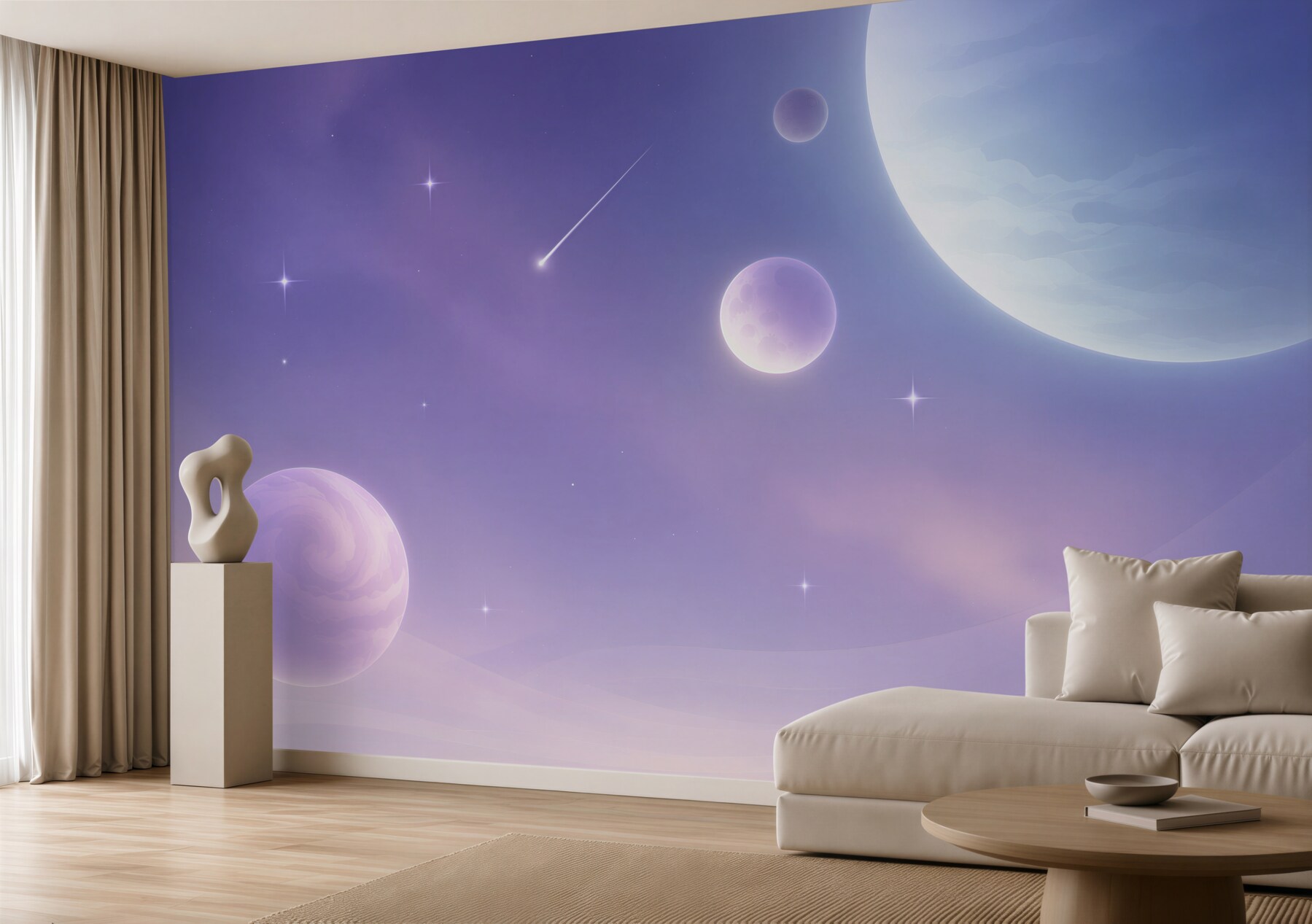 Fototapeta planety i gwiazdy w kosmosie?v23