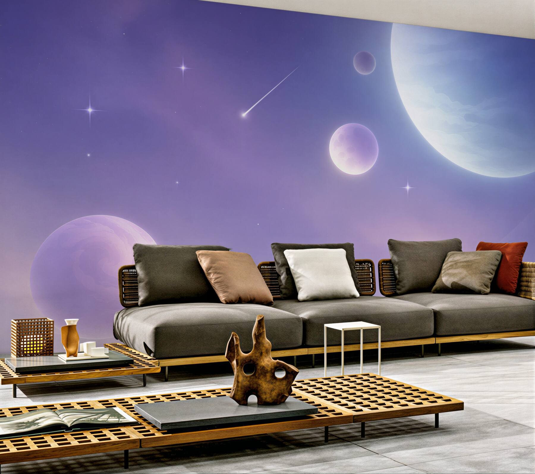 Fototapeta planety i gwiazdy w kosmosie?v23