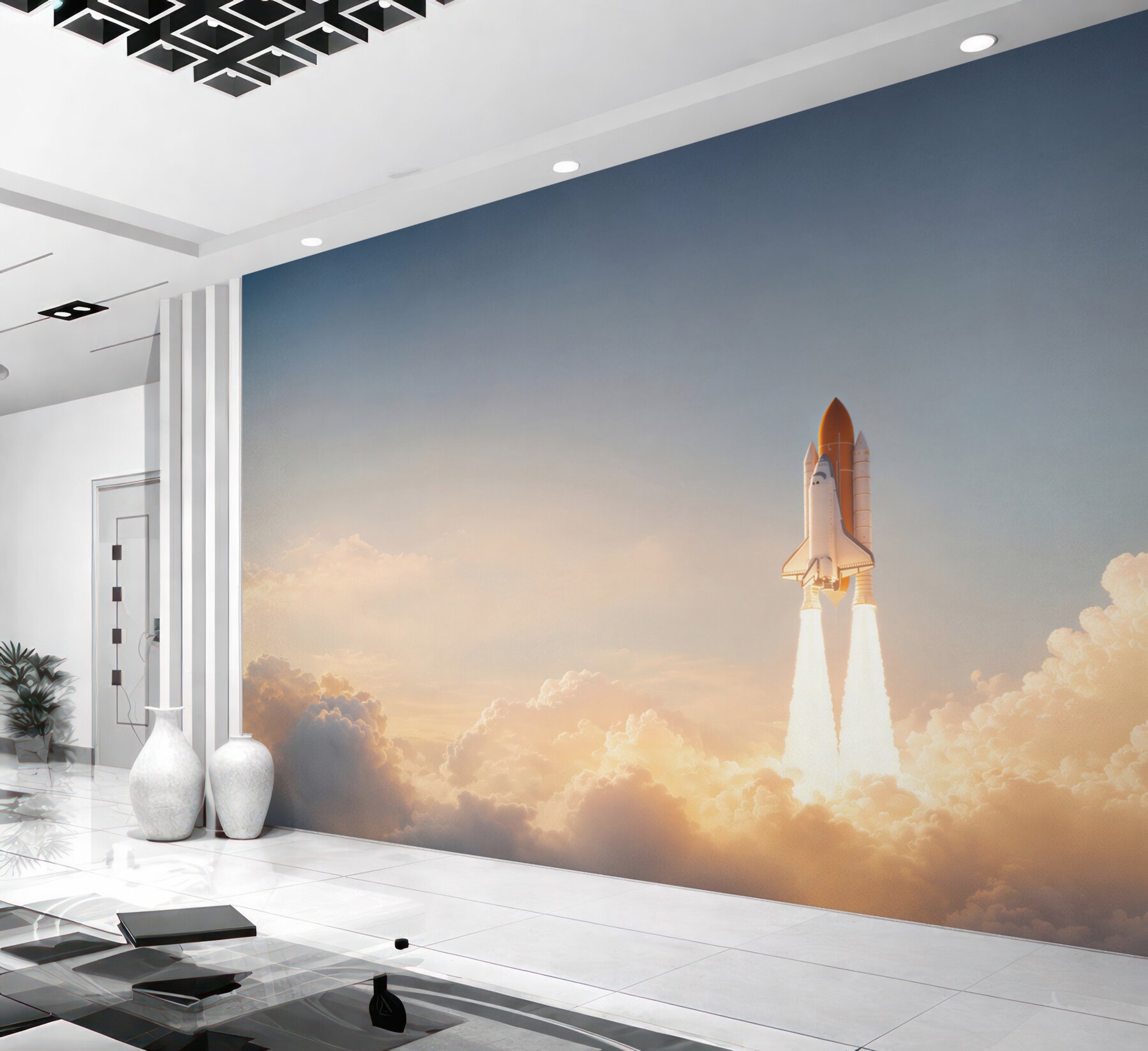 Fototapeta statek kosmiczny startujący w kosmos?v23