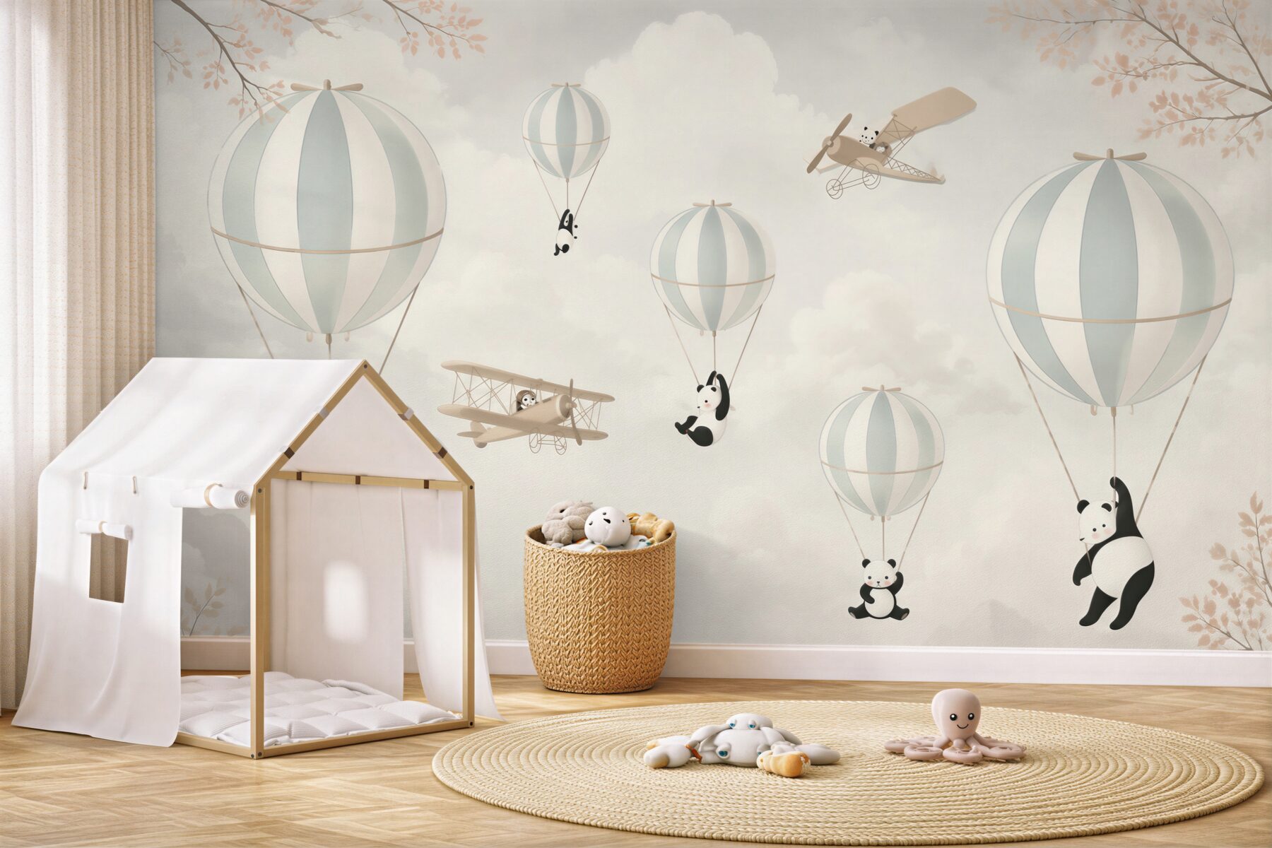 Fototapeta balony i pandy?v23