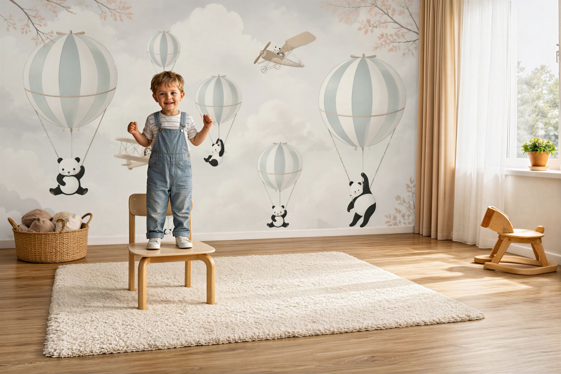 Fototapeta balony i pandy?v23