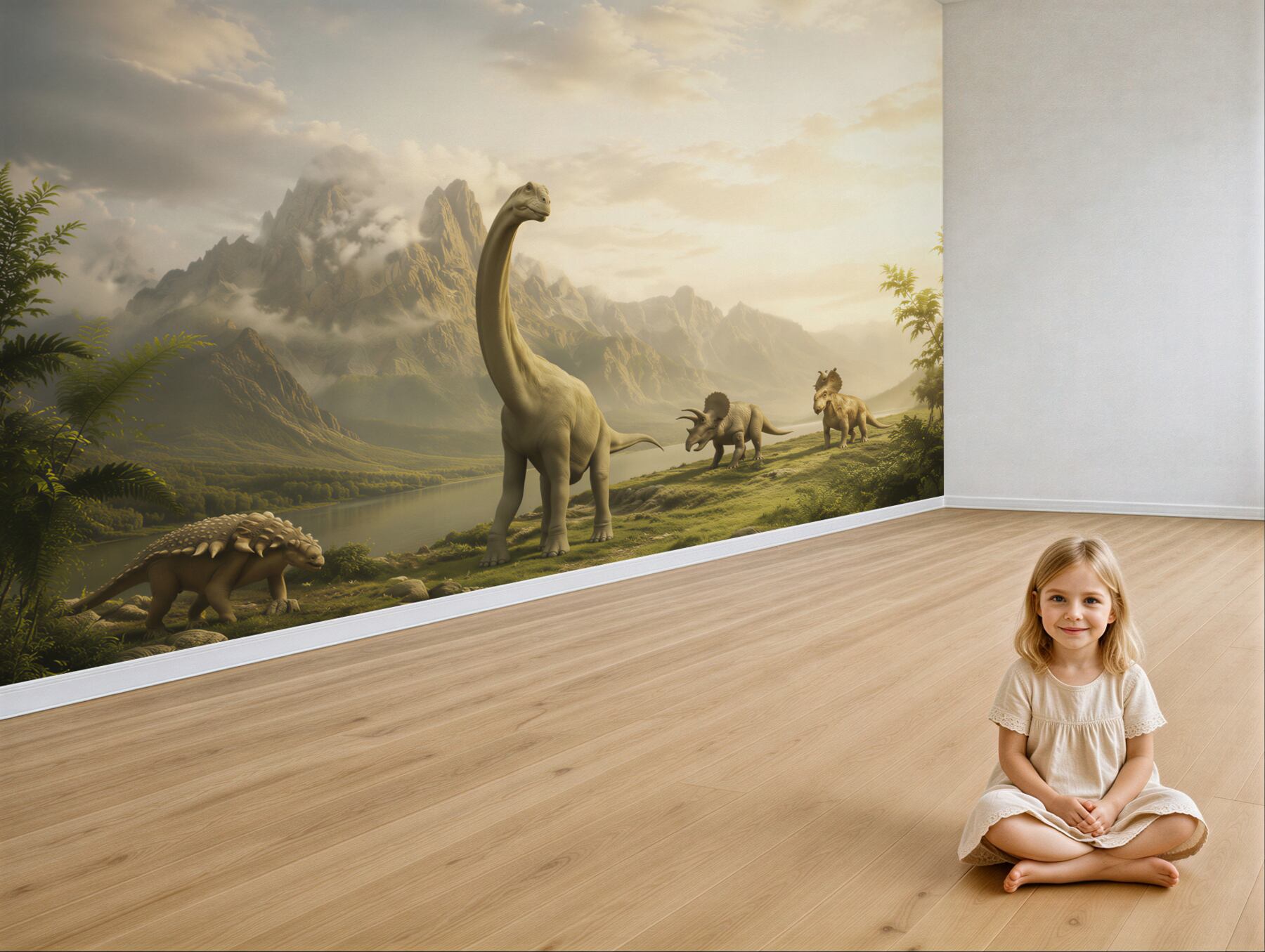 Fototapeta dinozaury przyszły się napić?v23