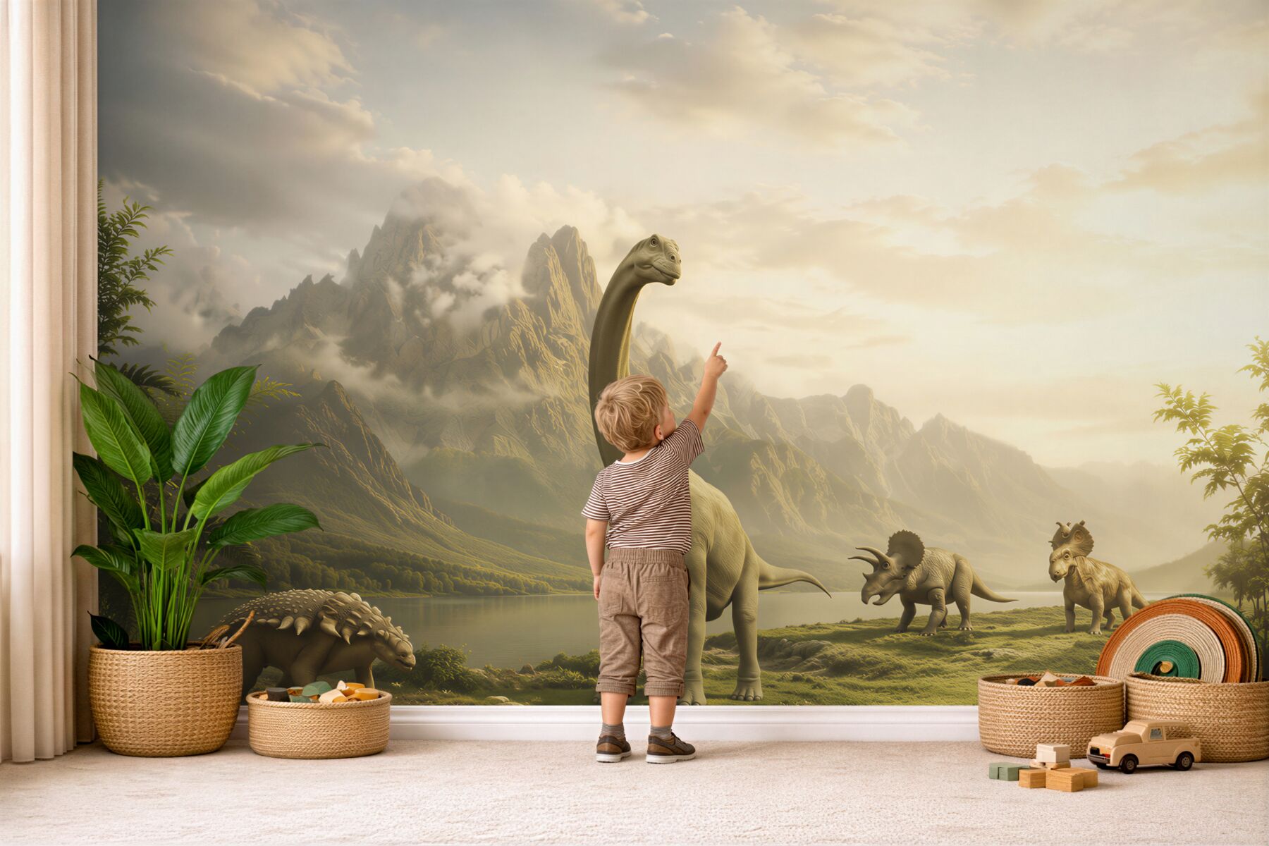 Fototapeta dinozaury przyszły się napić