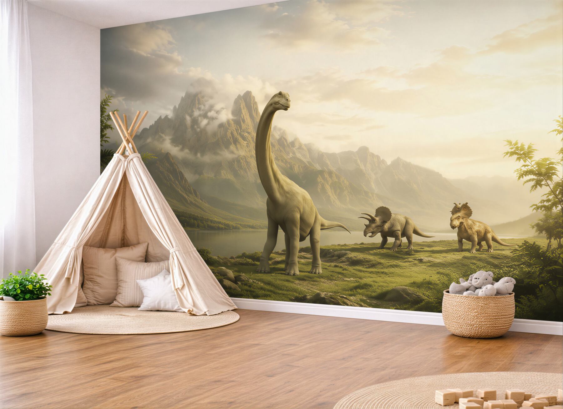 Fototapeta dinozaury przyszły się napić?v23