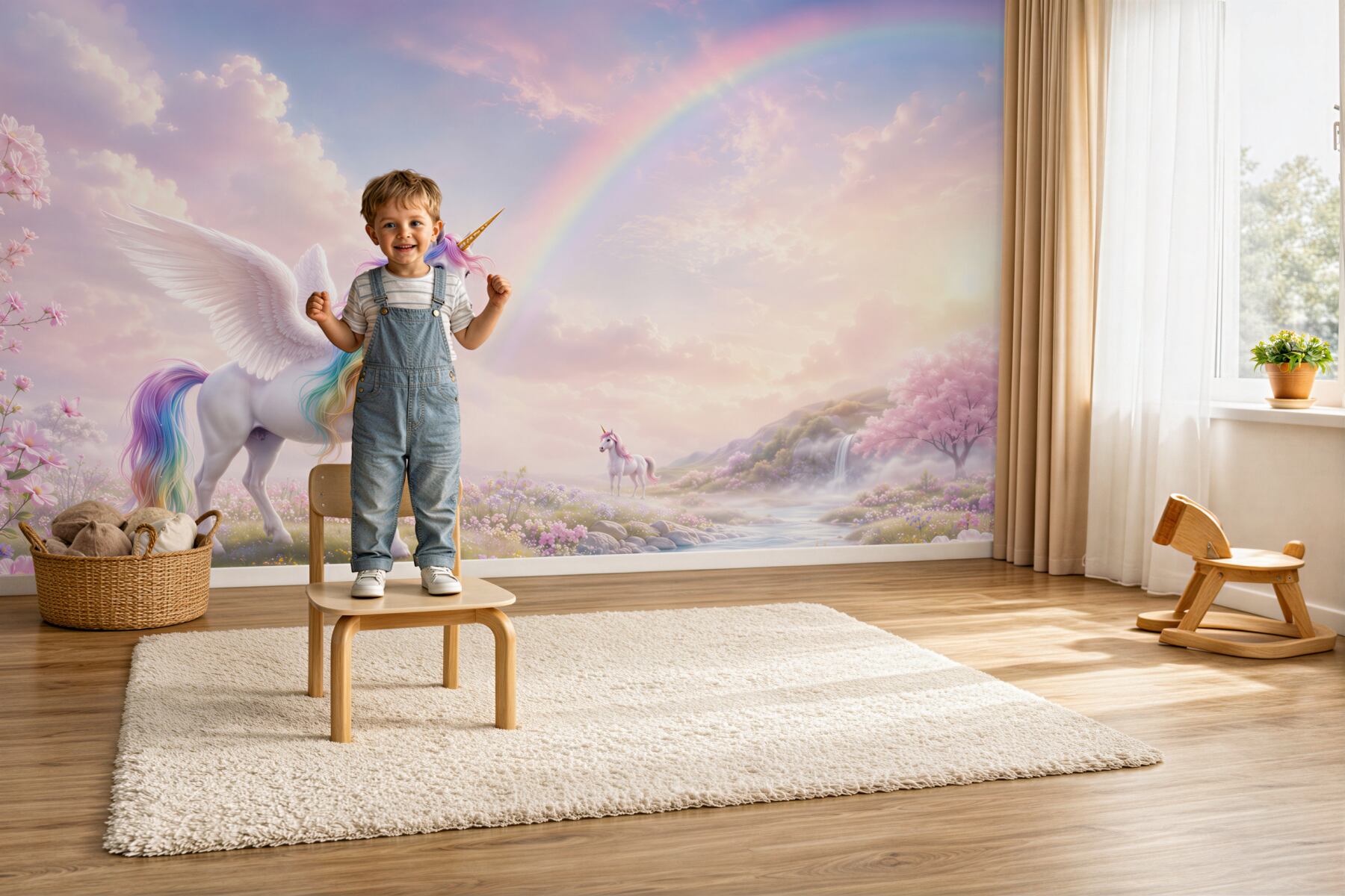 Fototapeta bajeczne kolorowe jednorożce?v23