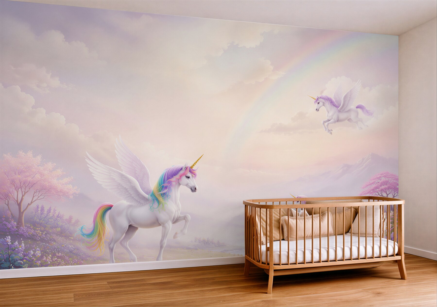 Fototapeta magiczne jednorożce na łące?v23