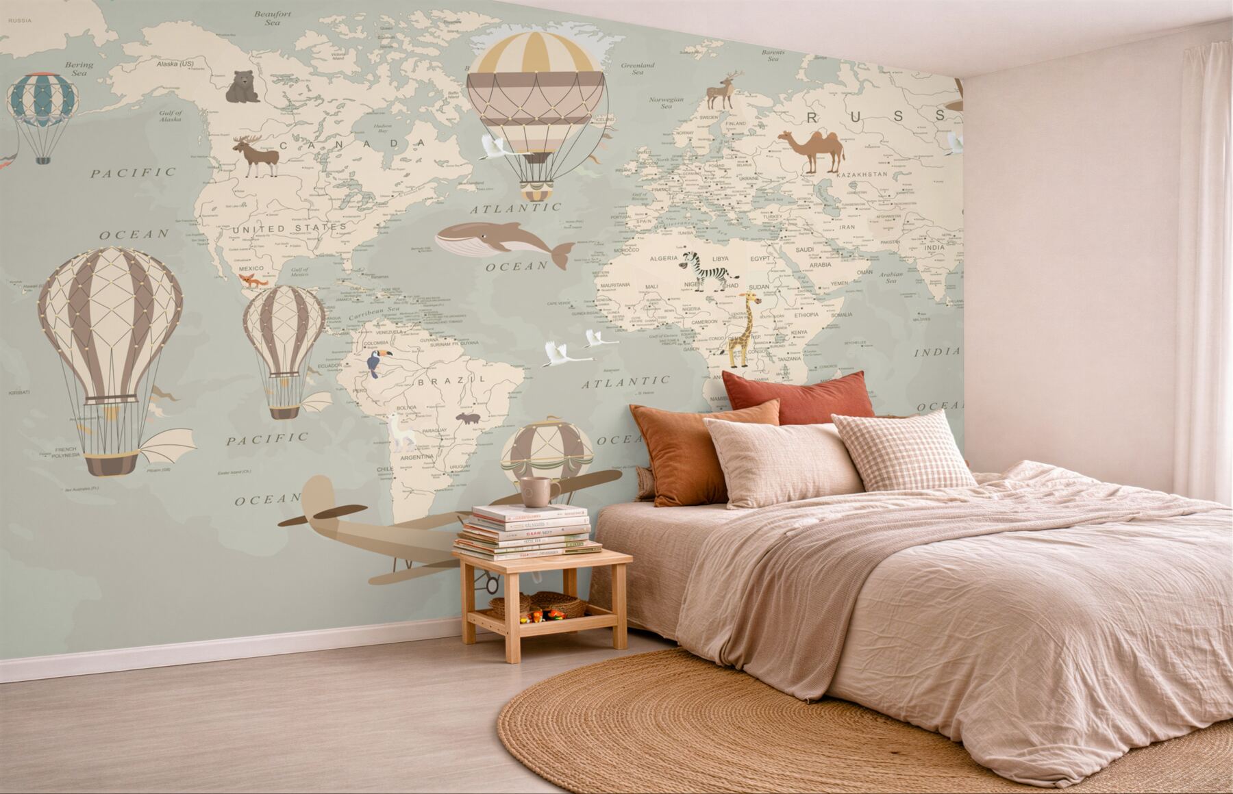 Fototapeta mapa świata ze zdjęciami?v23