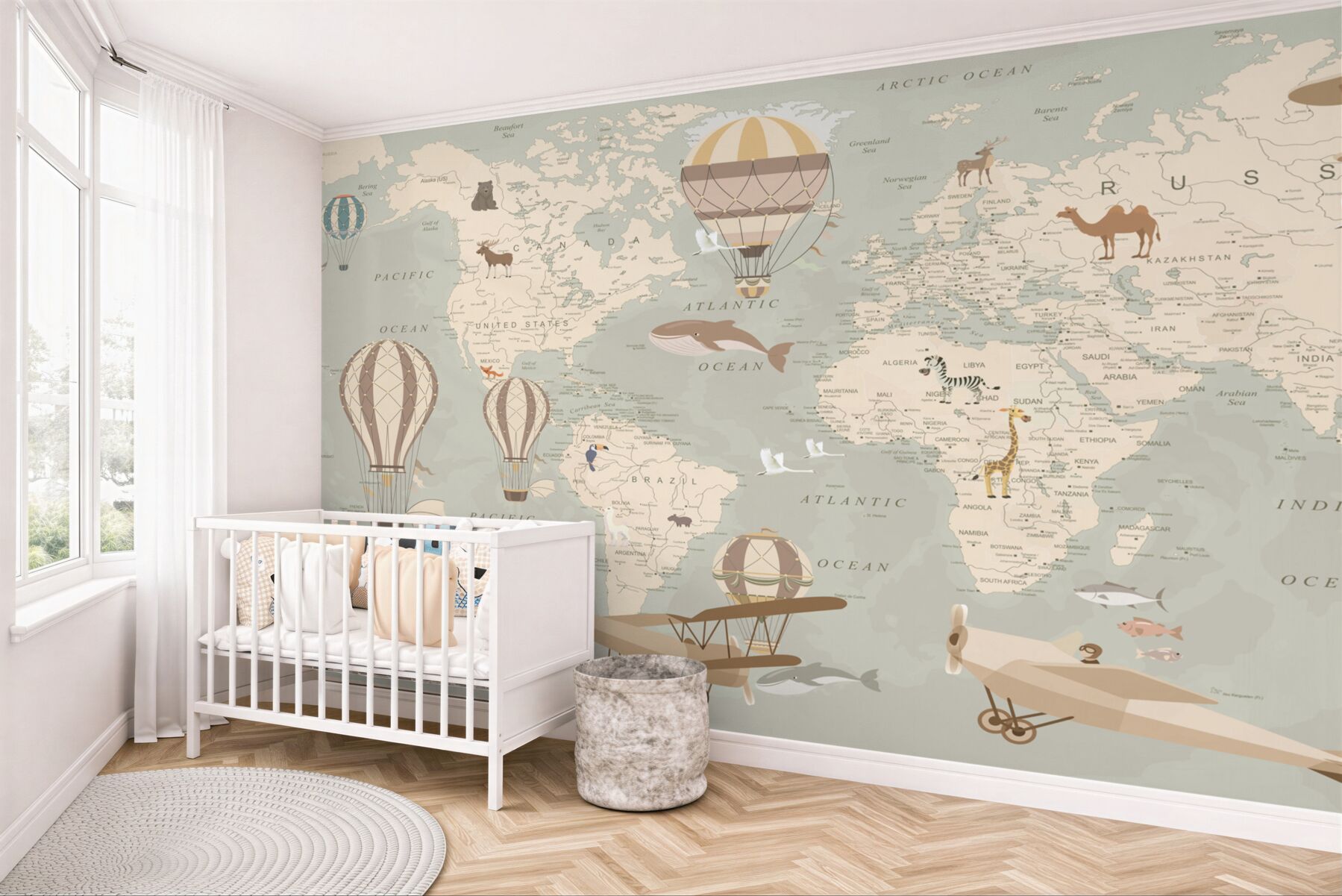 Fototapeta mapa świata ze zdjęciami?v23