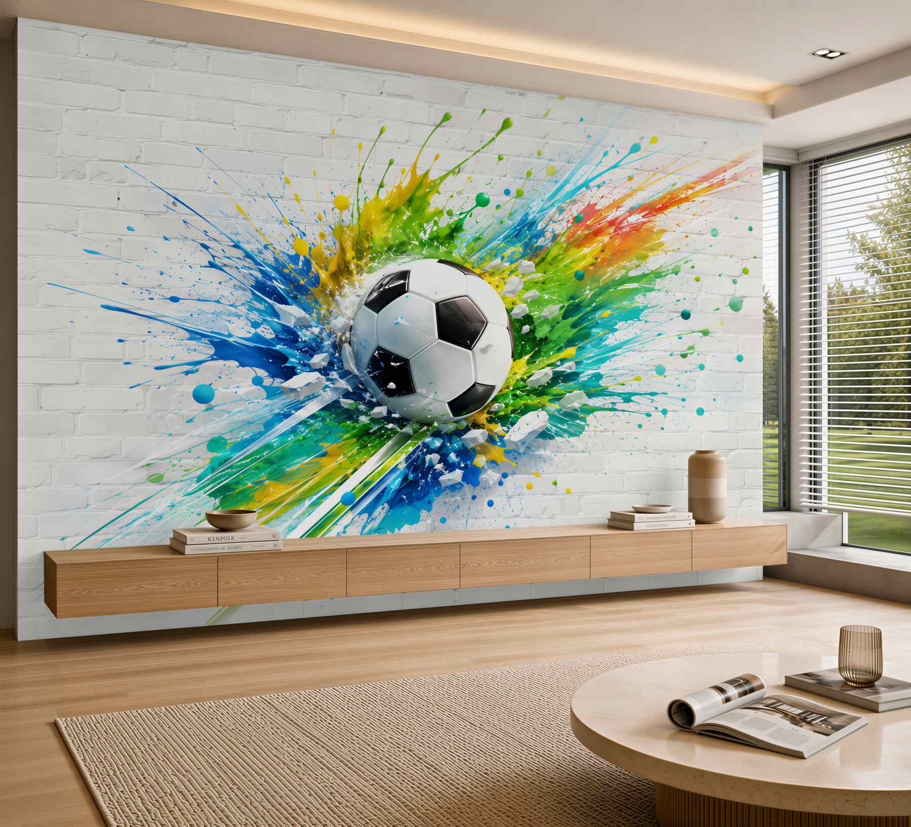 Fototapeta piłka nożna na jasnym tle?v23