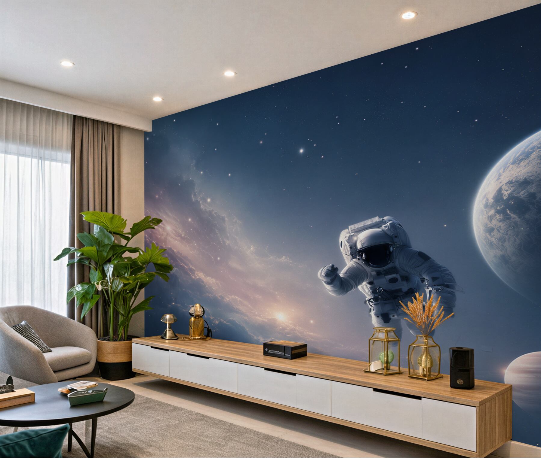 Fototapeta astronauta w kosmosie?v23