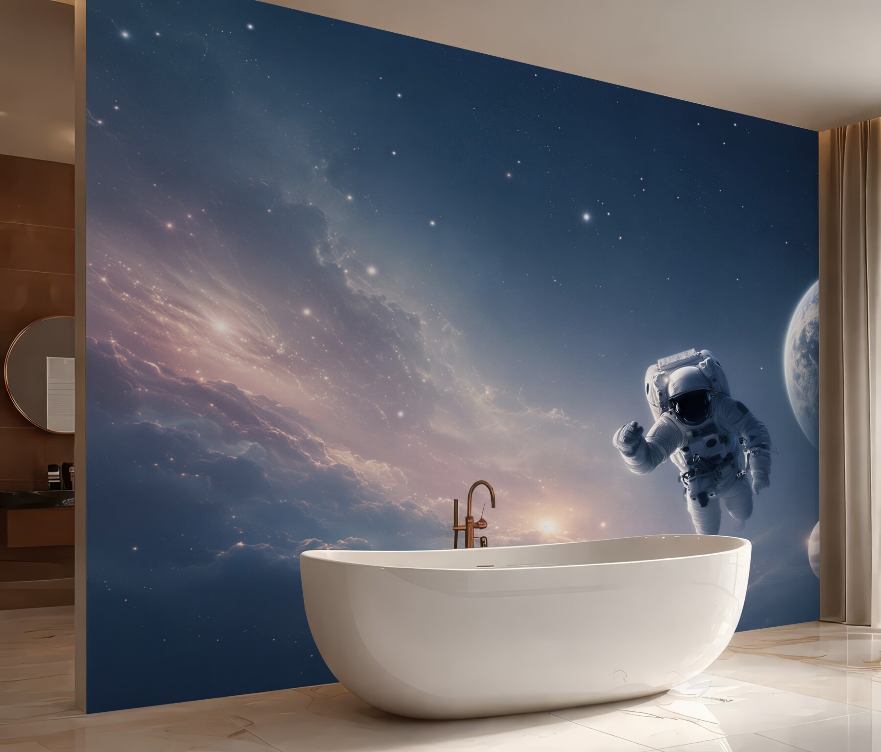 Fototapeta astronauta w kosmosie?v23