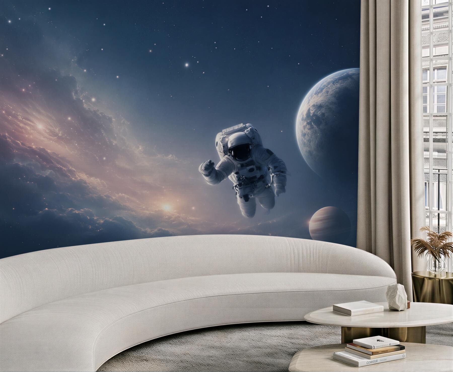 Fototapeta astronauta w kosmosie?v23