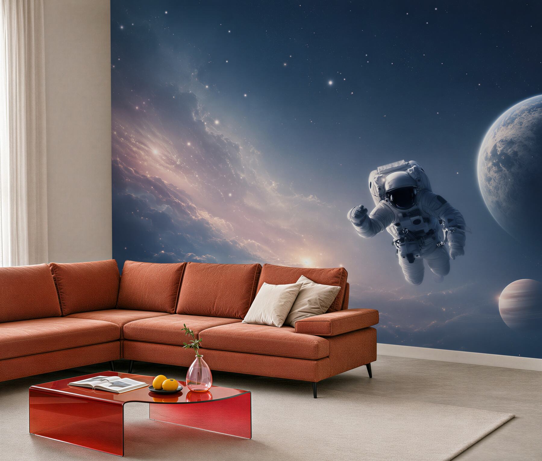 Fototapeta astronauta w kosmosie?v23