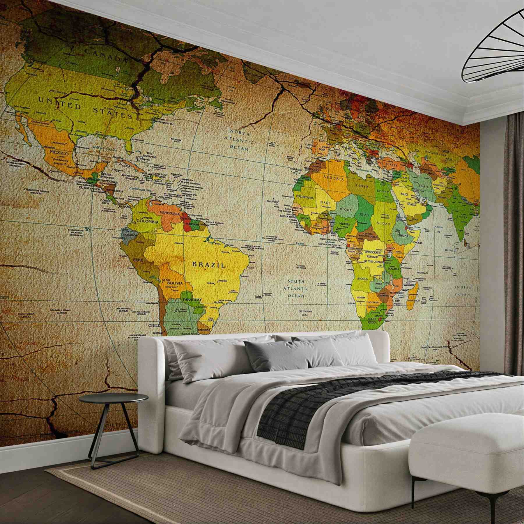 Fototapeta geograficzna mapa świata?v23