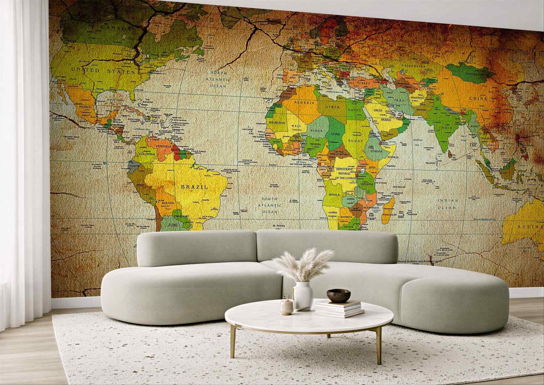 Fototapeta geograficzna mapa świata?v23
