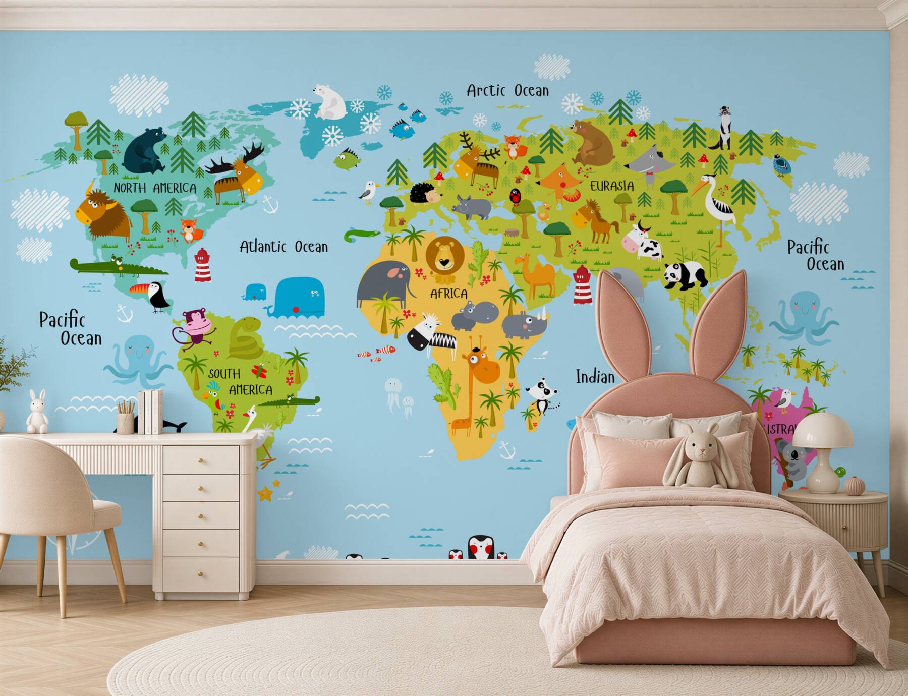 Fototapeta narysowana mapa świata?v23