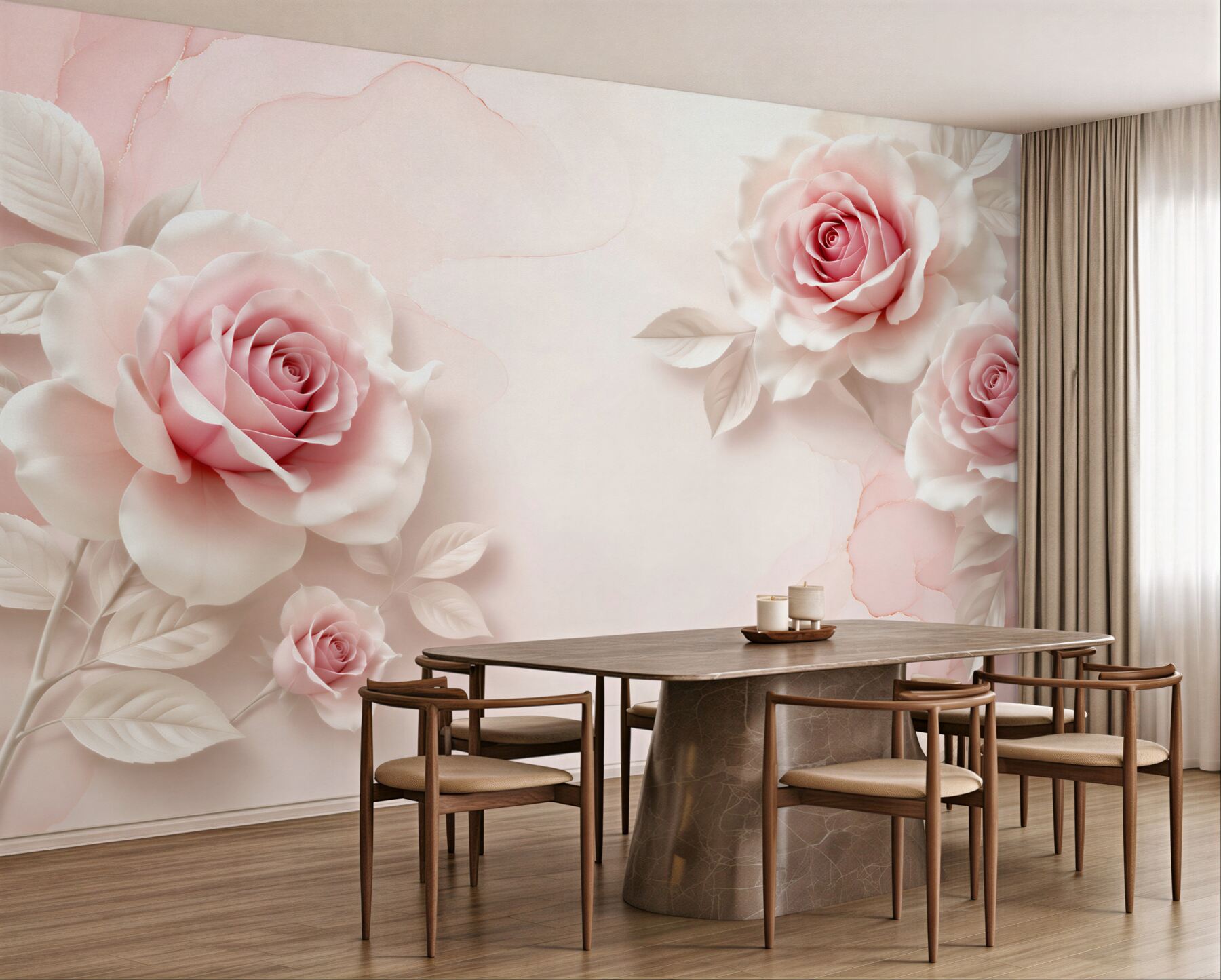 Fototapeta delikatna liliowa porcelanowa róża?v23