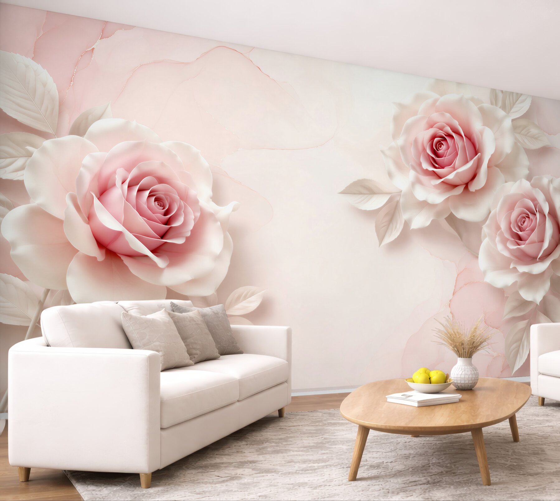 Fototapeta delikatna liliowa porcelanowa róża?v23